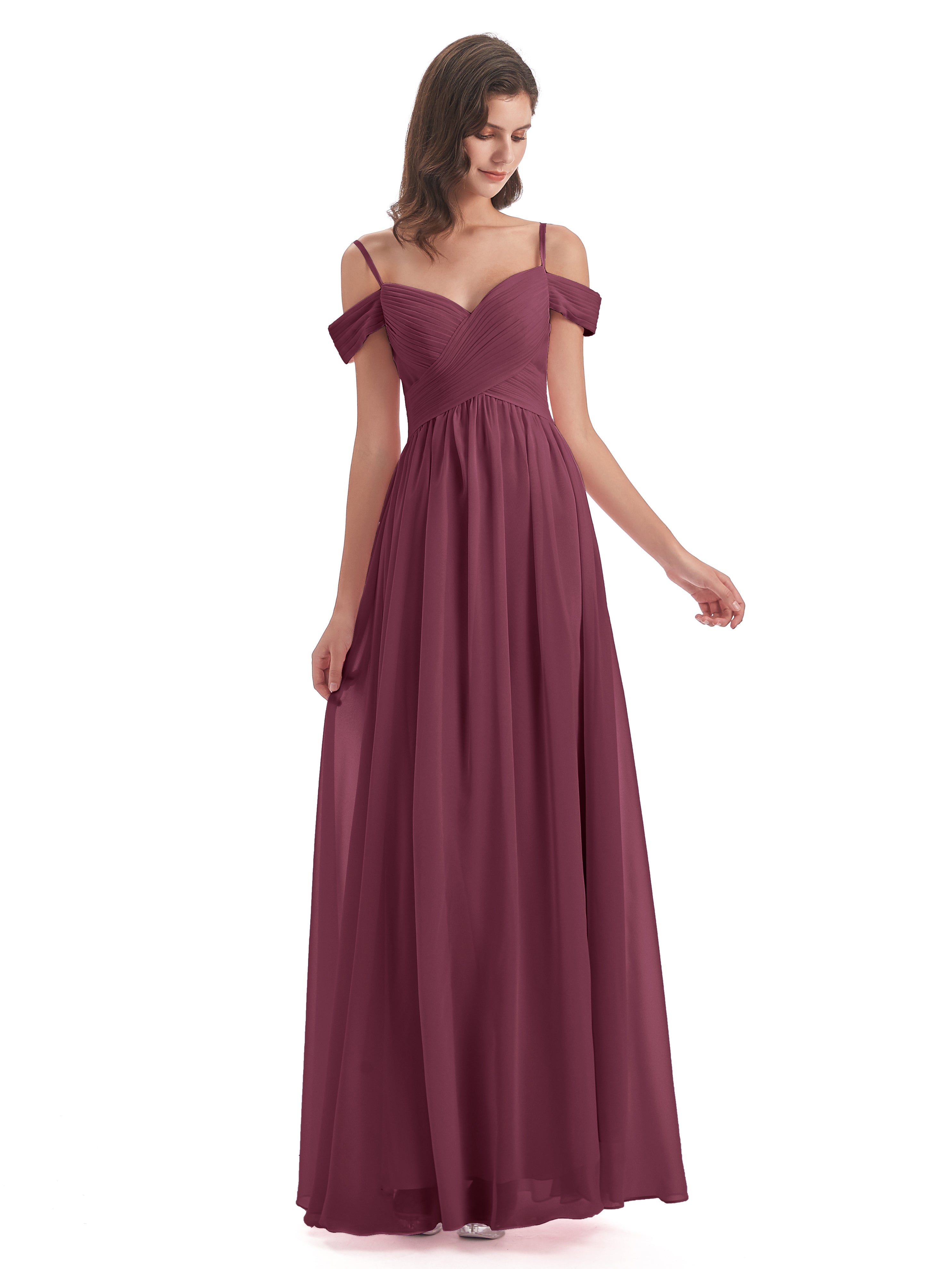 Mulberry Colored Bridesmaid Dresses