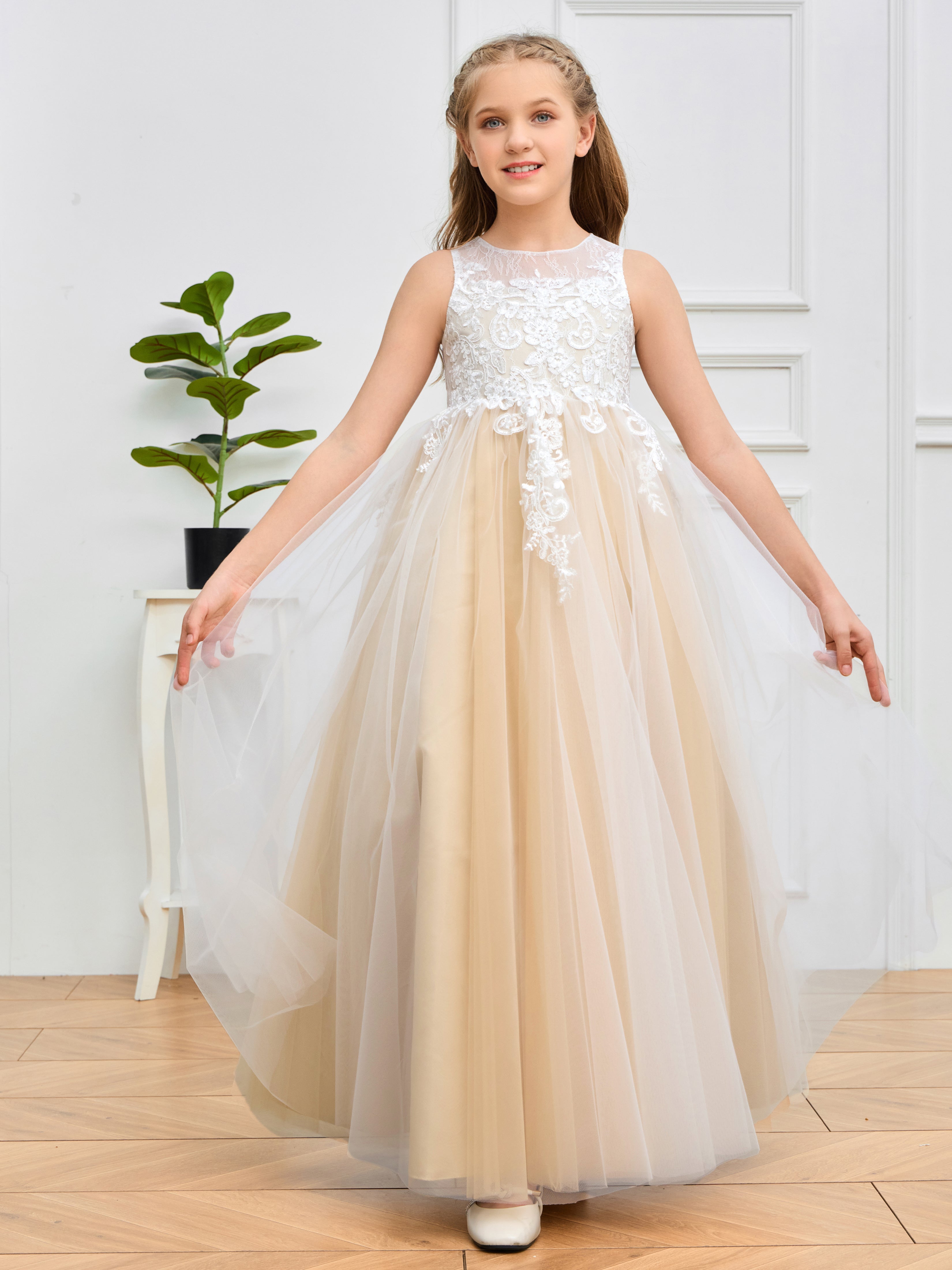 Cream Flower Girl Dress store