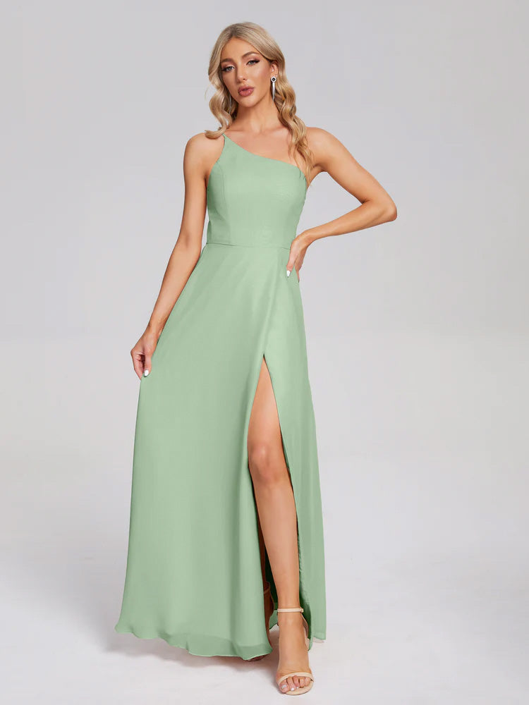 One Shoulder Bridesmaid Dresses David s Bridal Wisteria