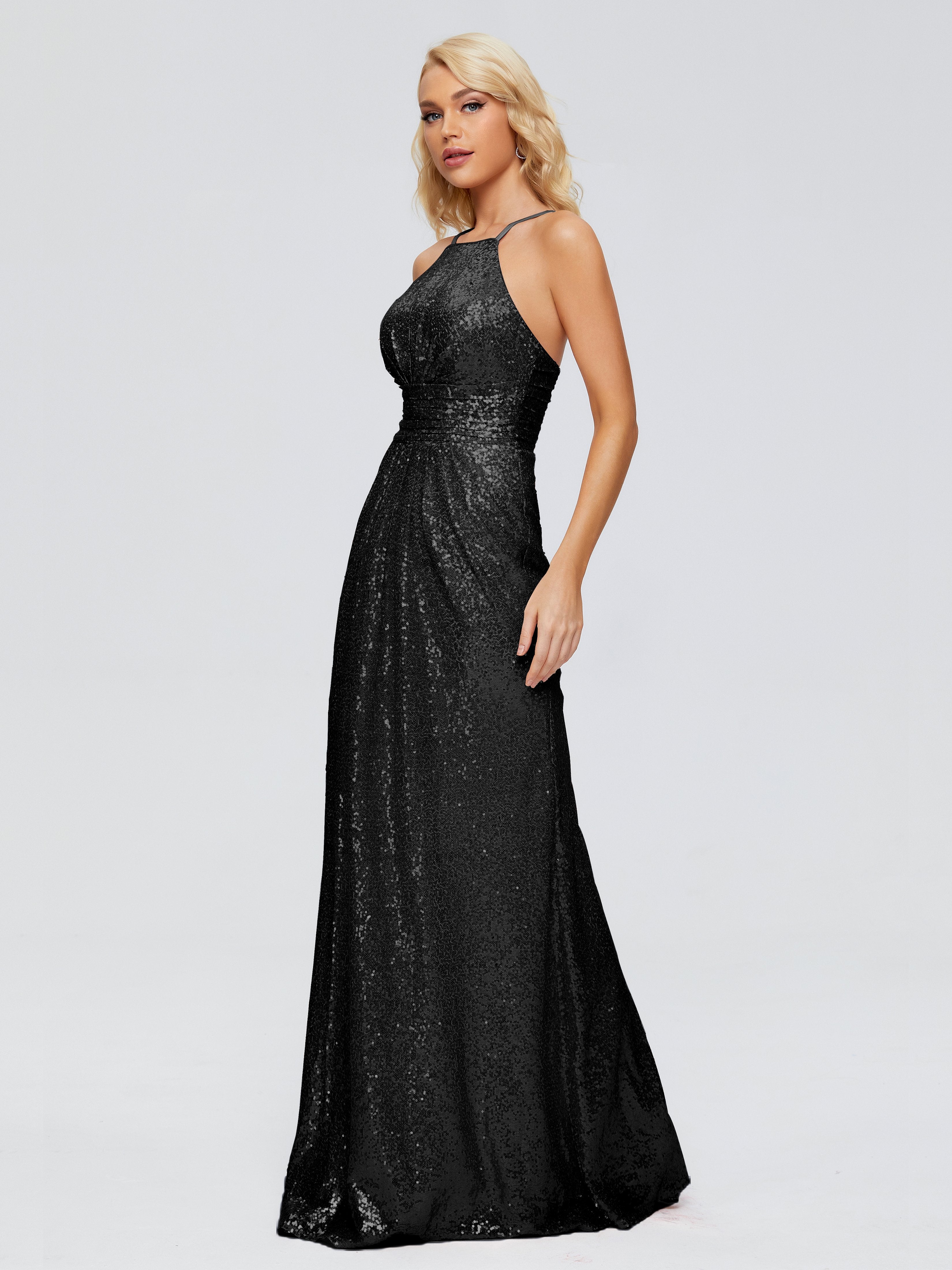 Mary Halter Hourglass Sequins Bridesmaid Dress