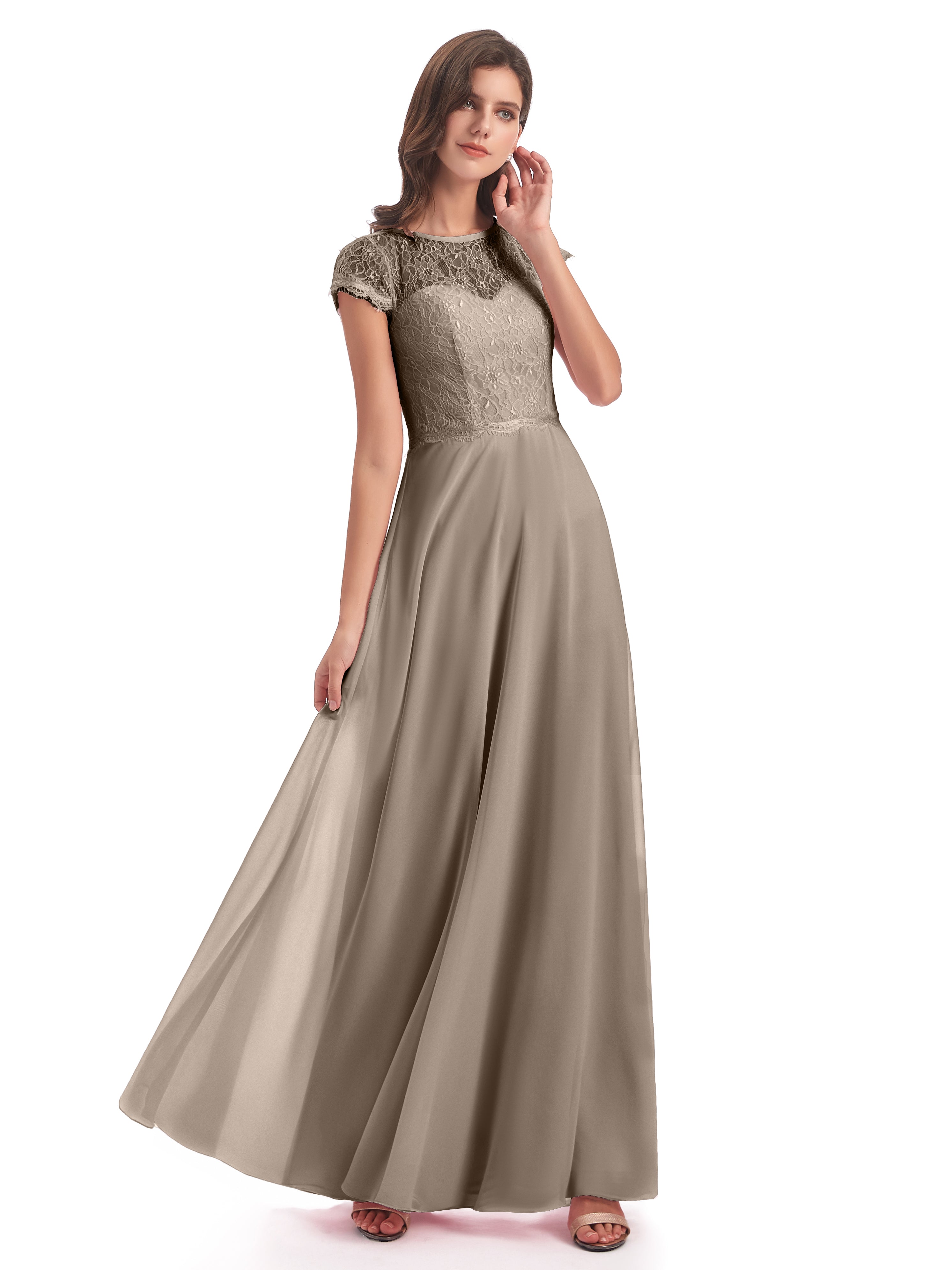 Taupe Bridesmaid Dresses