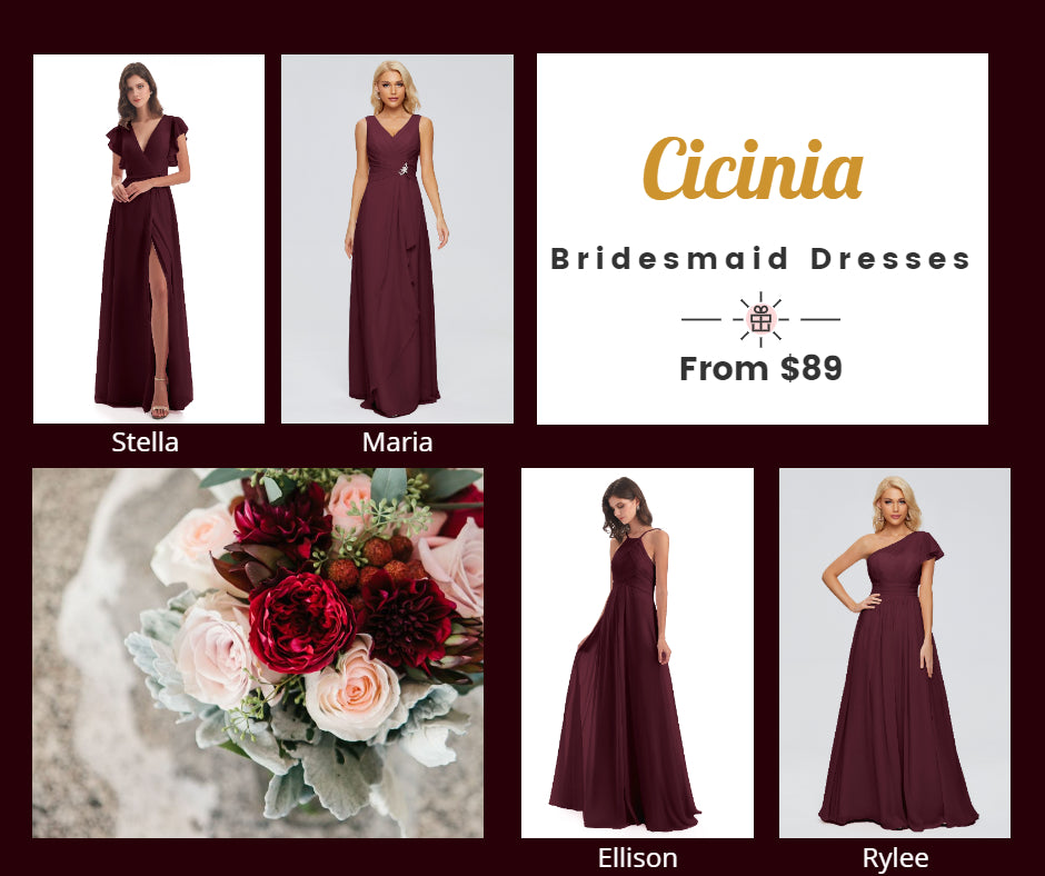 Cabernet Bridesmaid Dresses