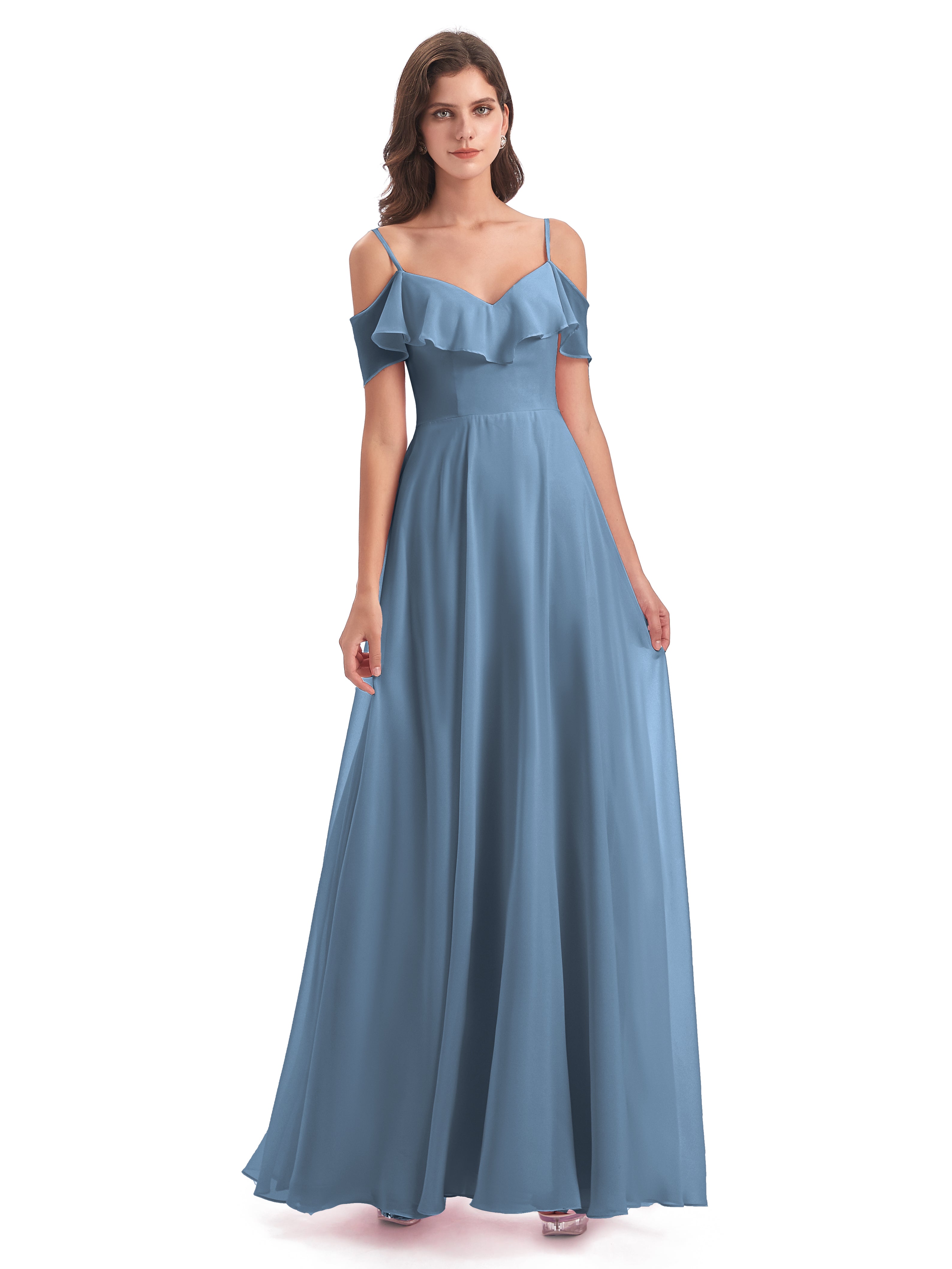 30+ Affordable Spaghetti Straps Bridesmaid Dresses | Cicinia