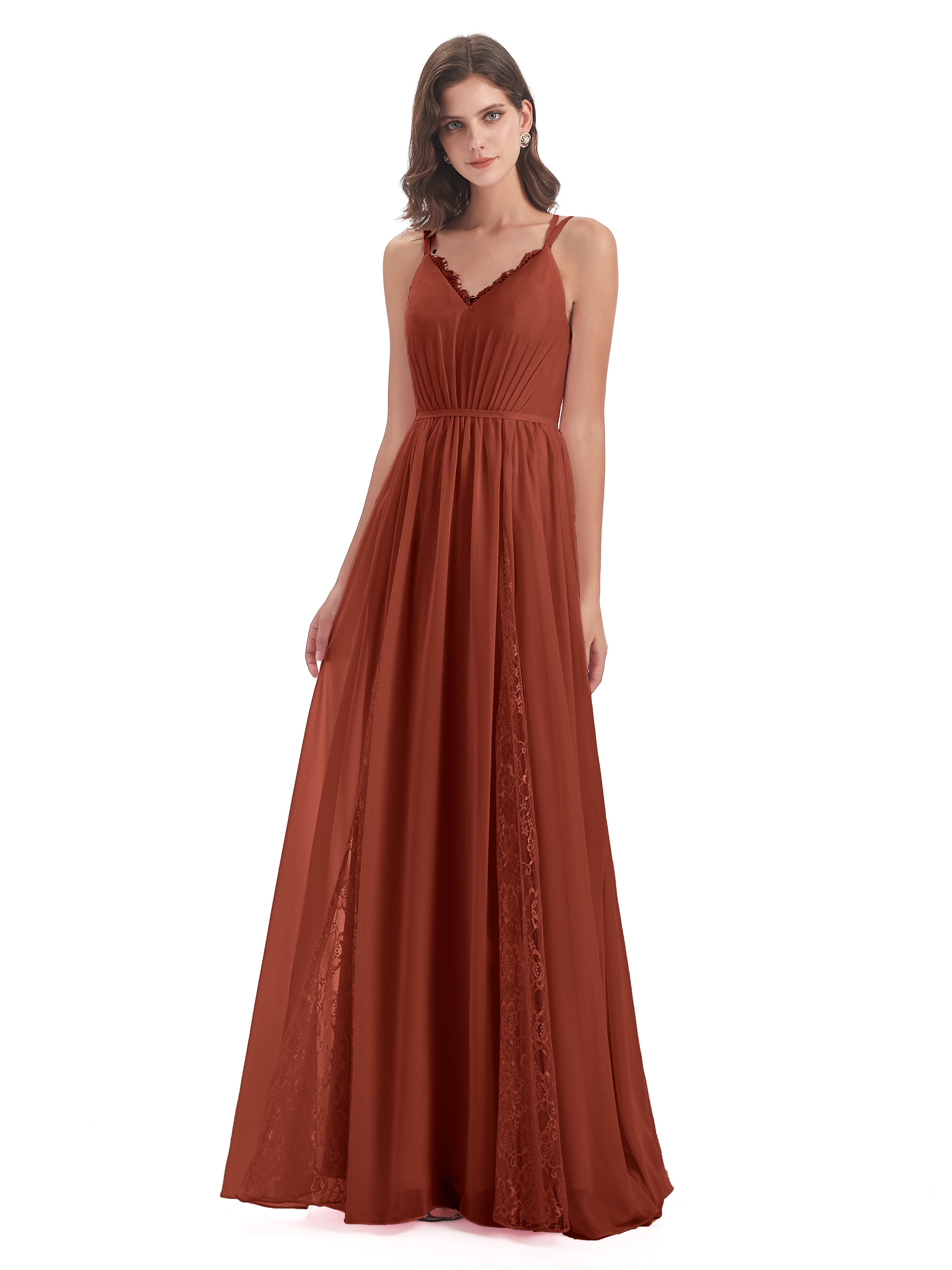 Rust Bridesmaid Dresses