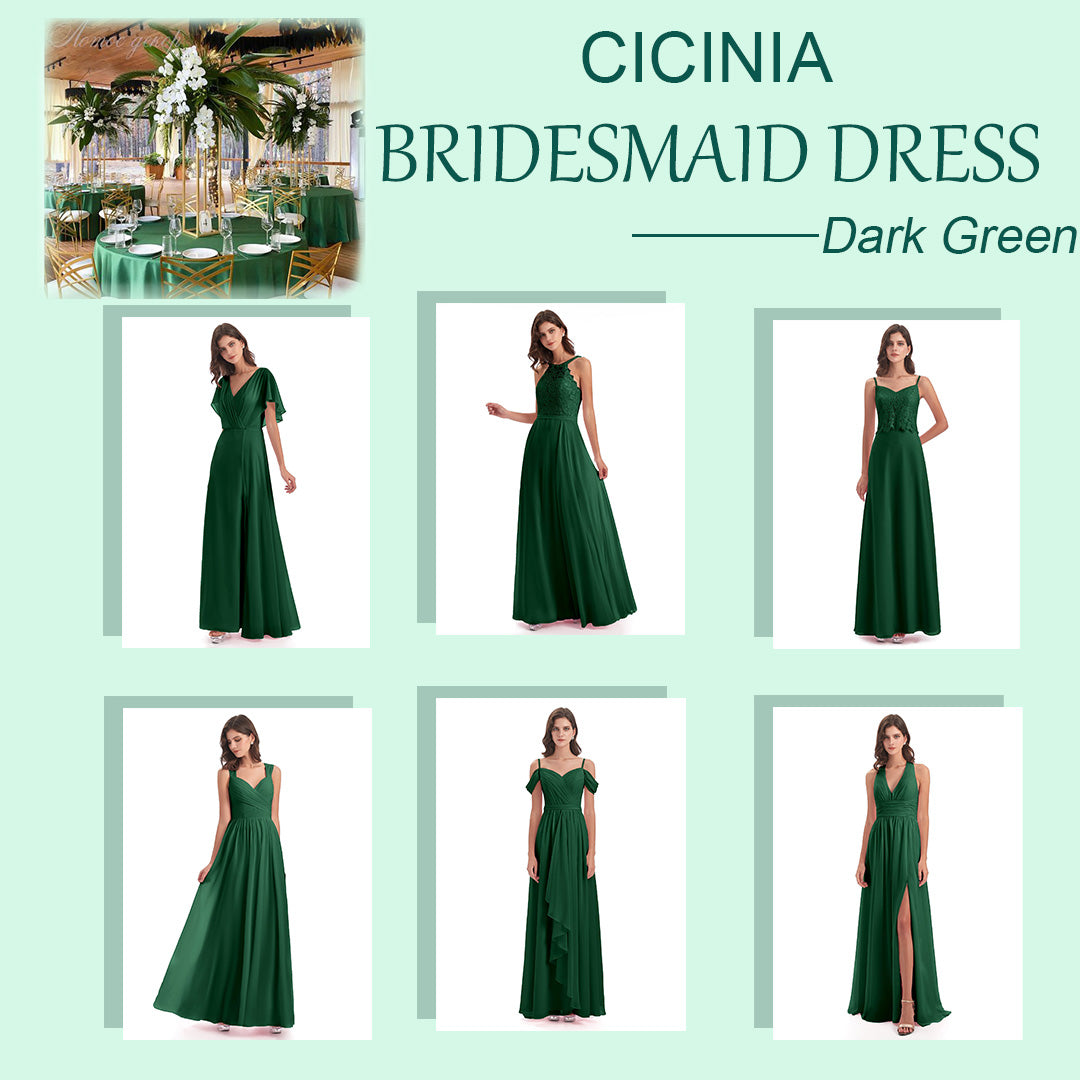 Dark Green Bridesmaid Dresses