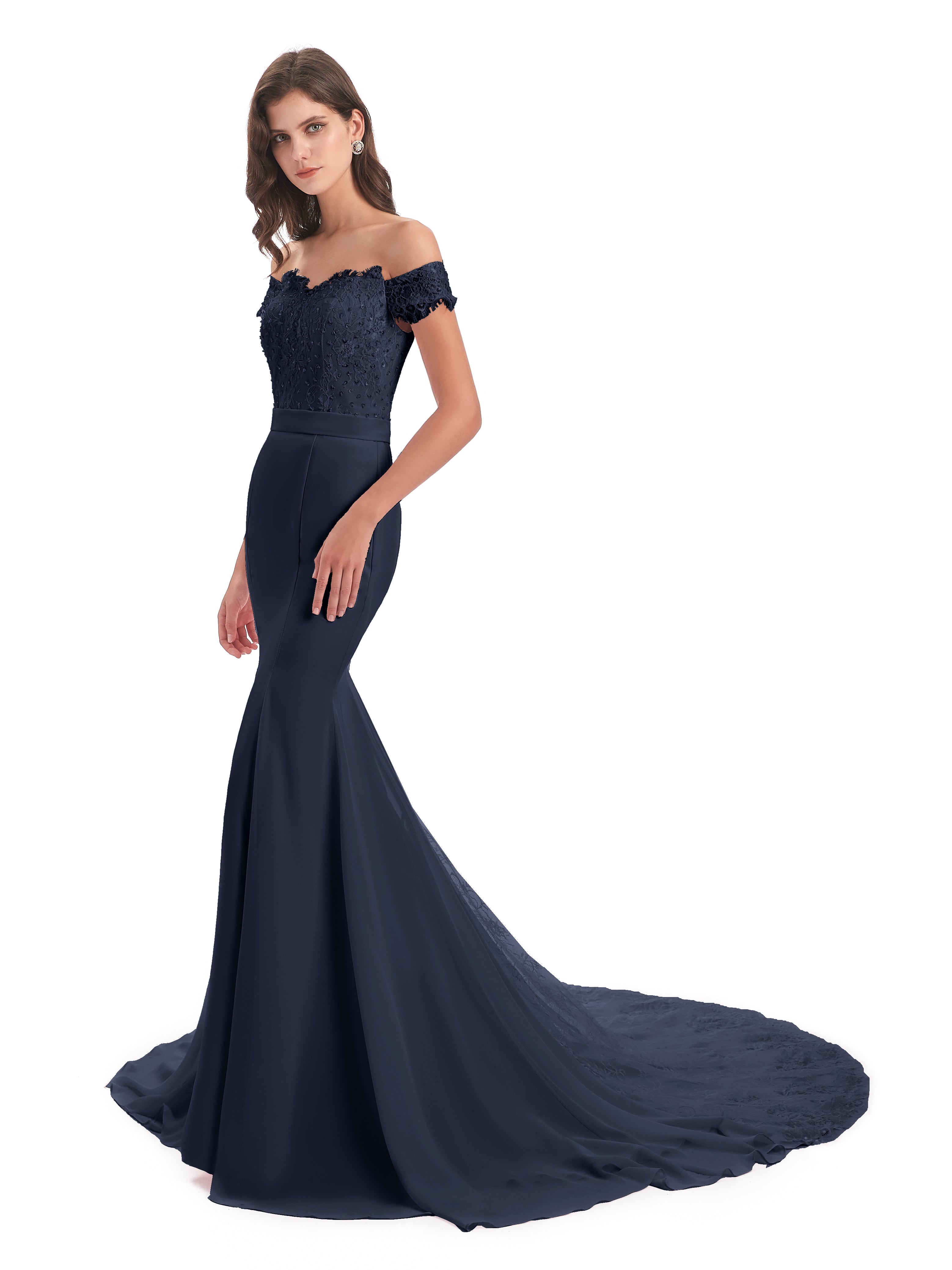 Court Train Bridesmaid Dresses