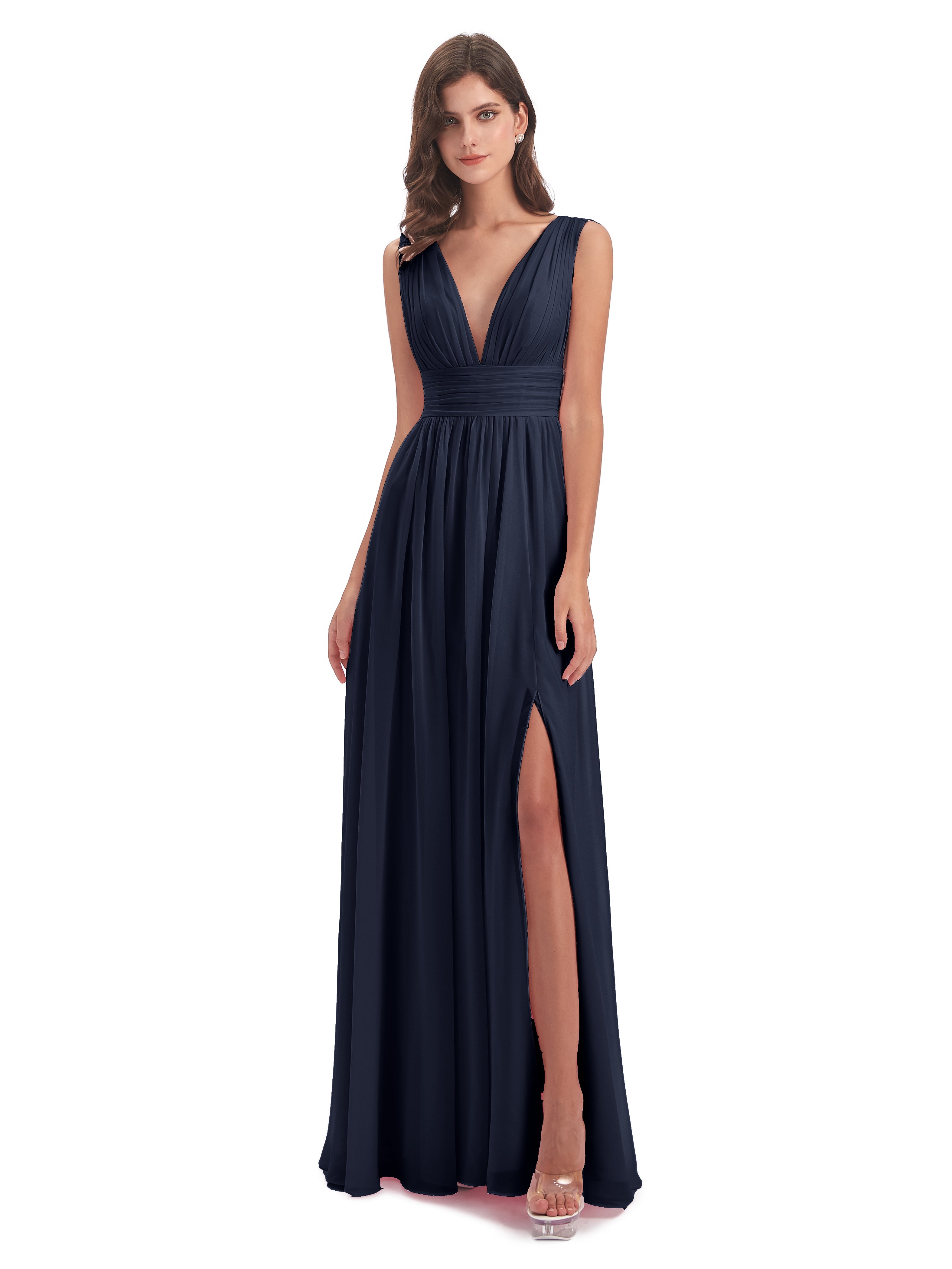 V-Neck Bridesmaid Dresses