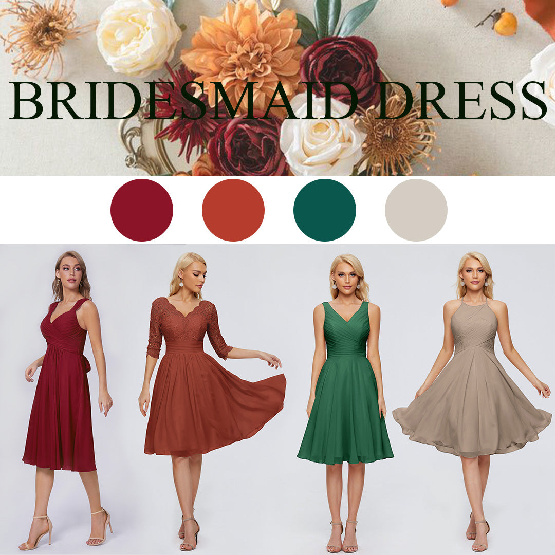 Knee-Length Bridesmaid Dresses