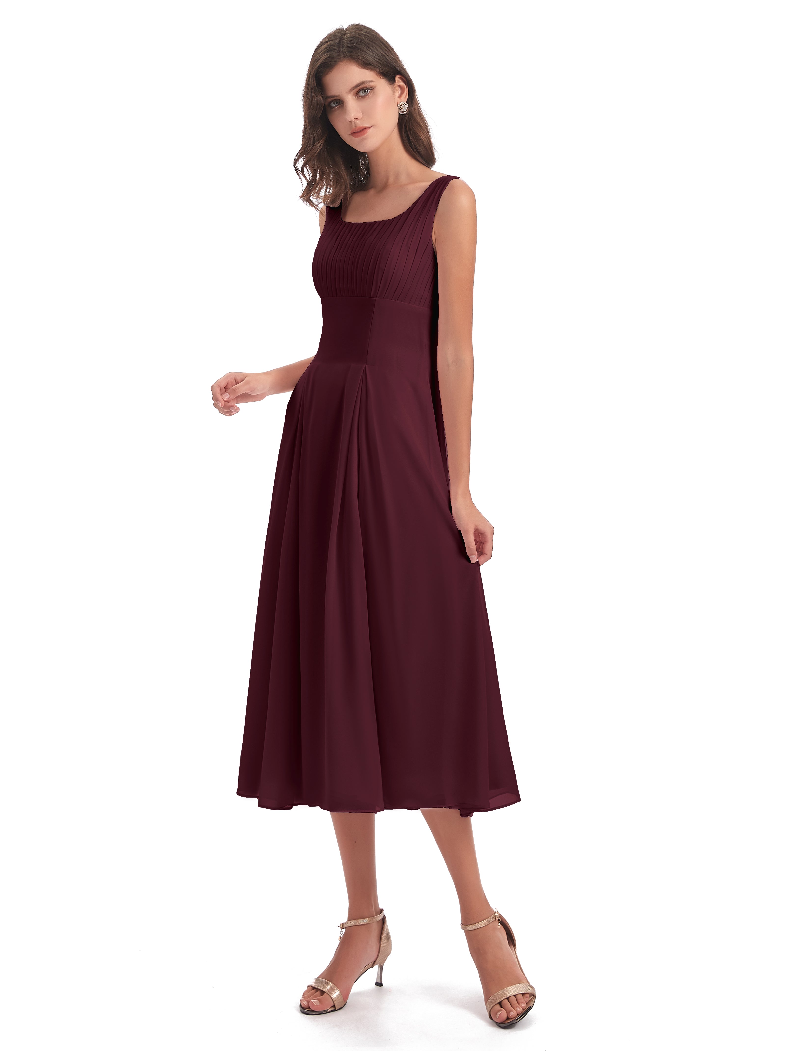 Tea-Length Bridesmaid Dresses