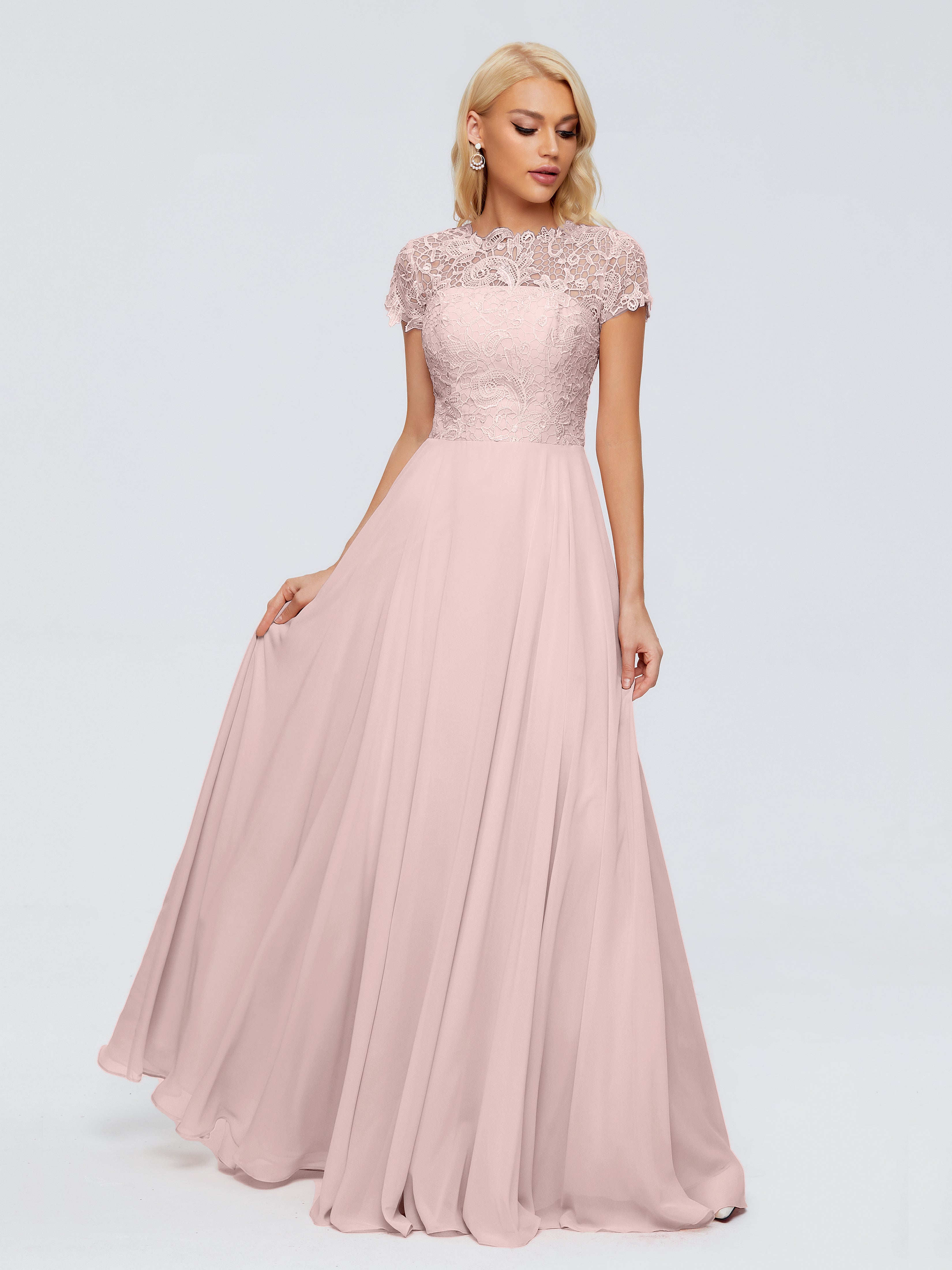 Cap Sleeves Bridesmaid Dresses