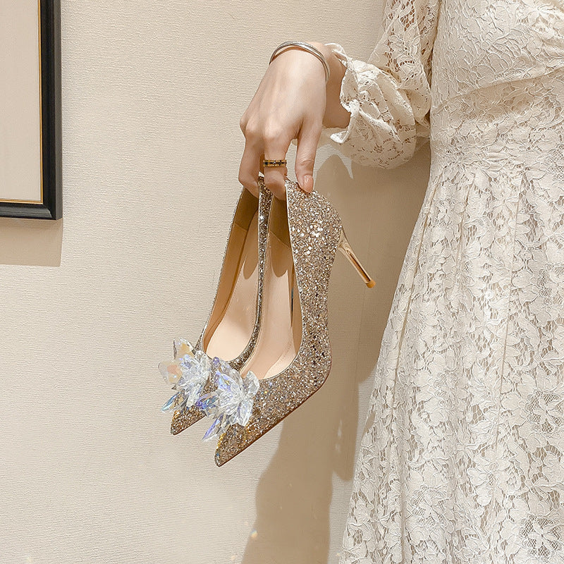 Cheap wedding shoes with bling online