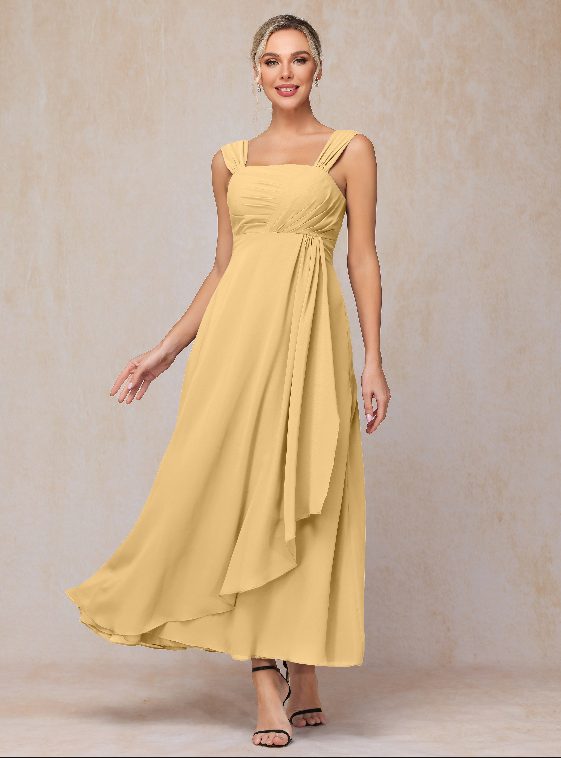 2 Pieces Ankle Length Chiffon Mother Of The  Groom Dress