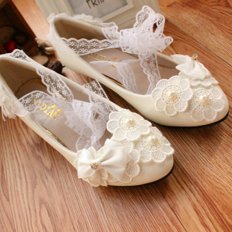 Bow Ribbon Women's Wedding Shoes