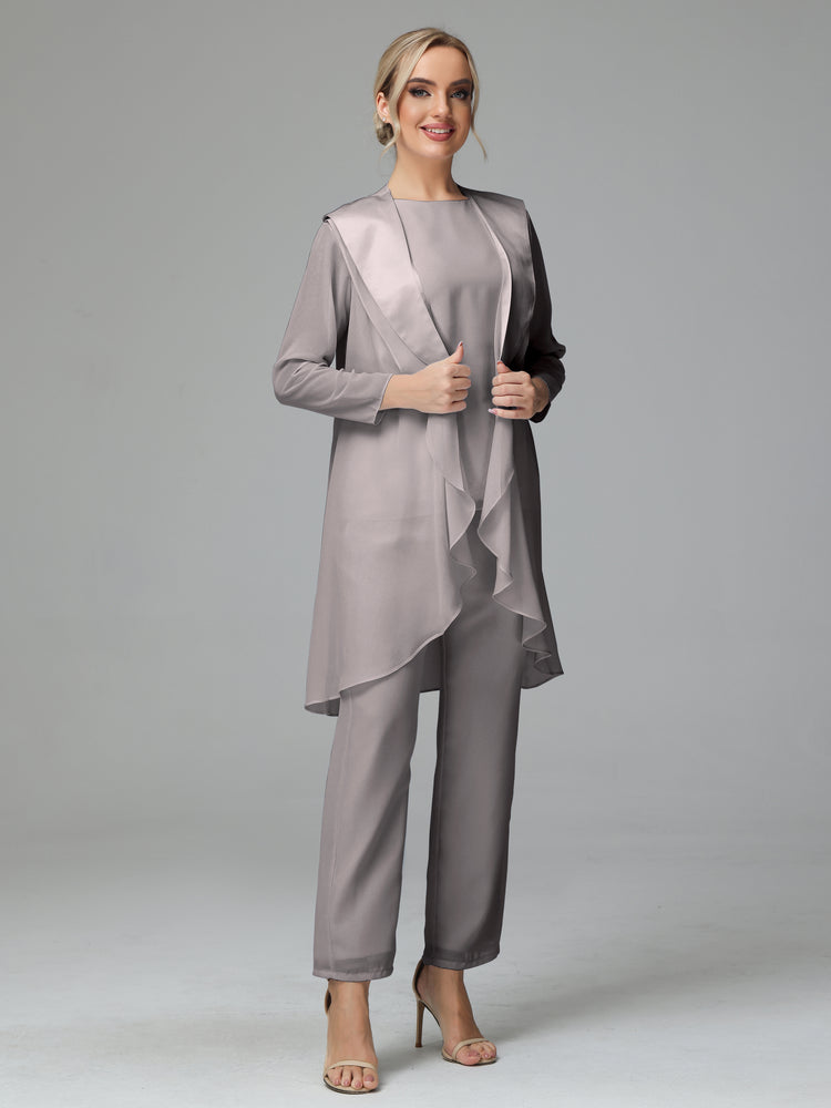 Floral Chiffon Mother of the Bride Dress Pant Suits | Cicinia