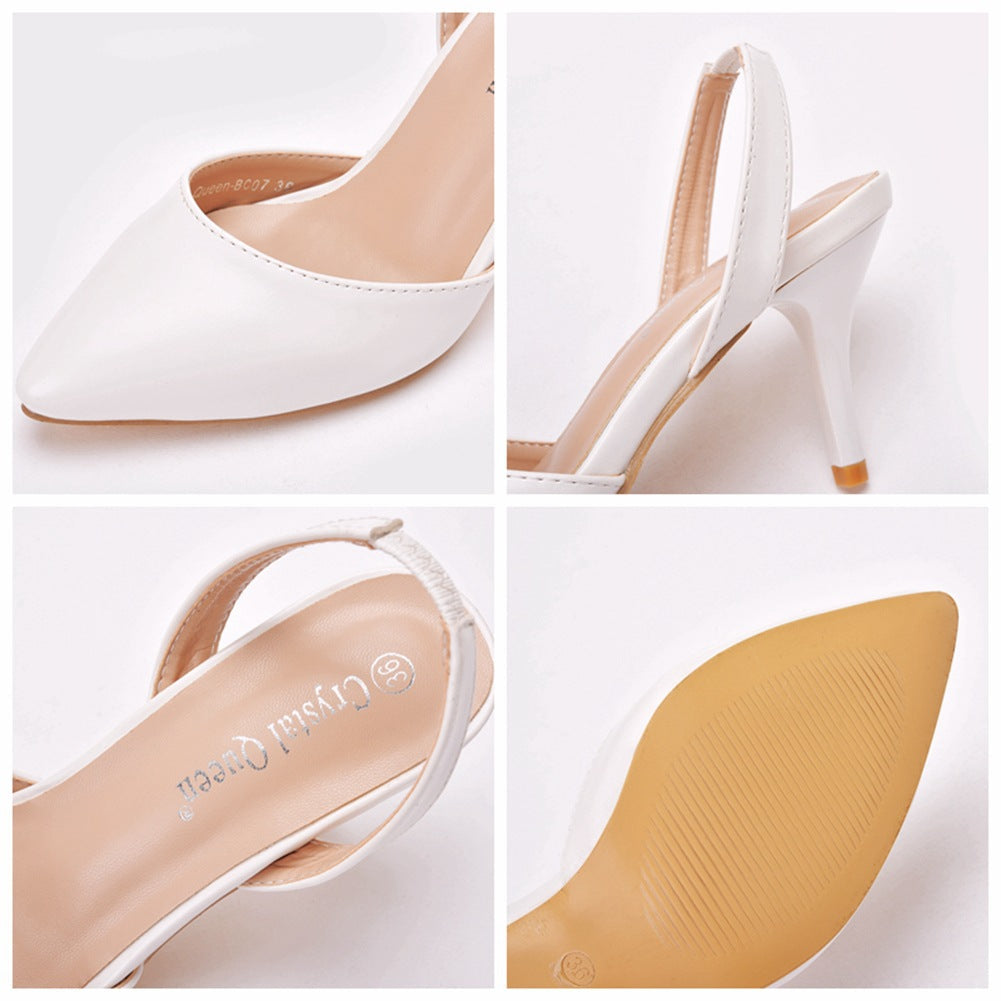 Pointed Toe Brief Elegant Slingback High Heels