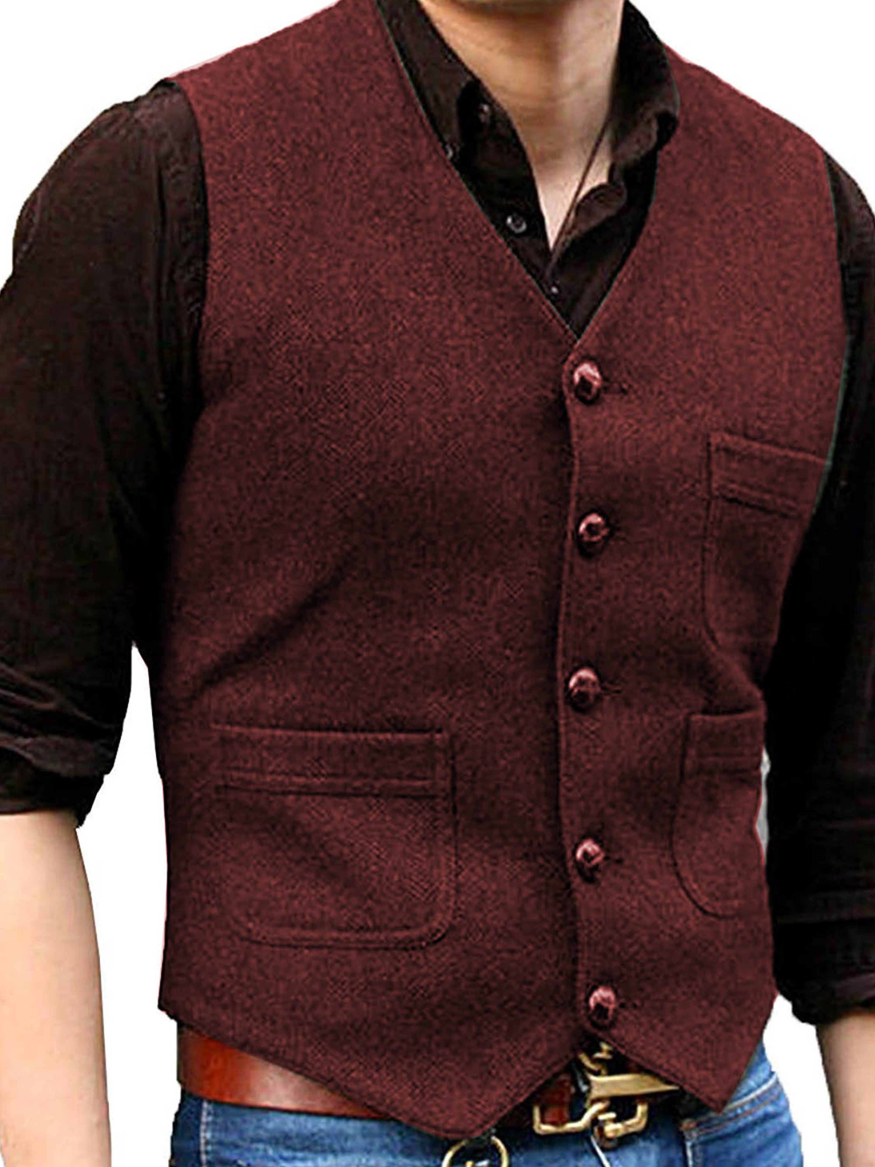 Vest Wedding Groom Best Man Vest Business Slim