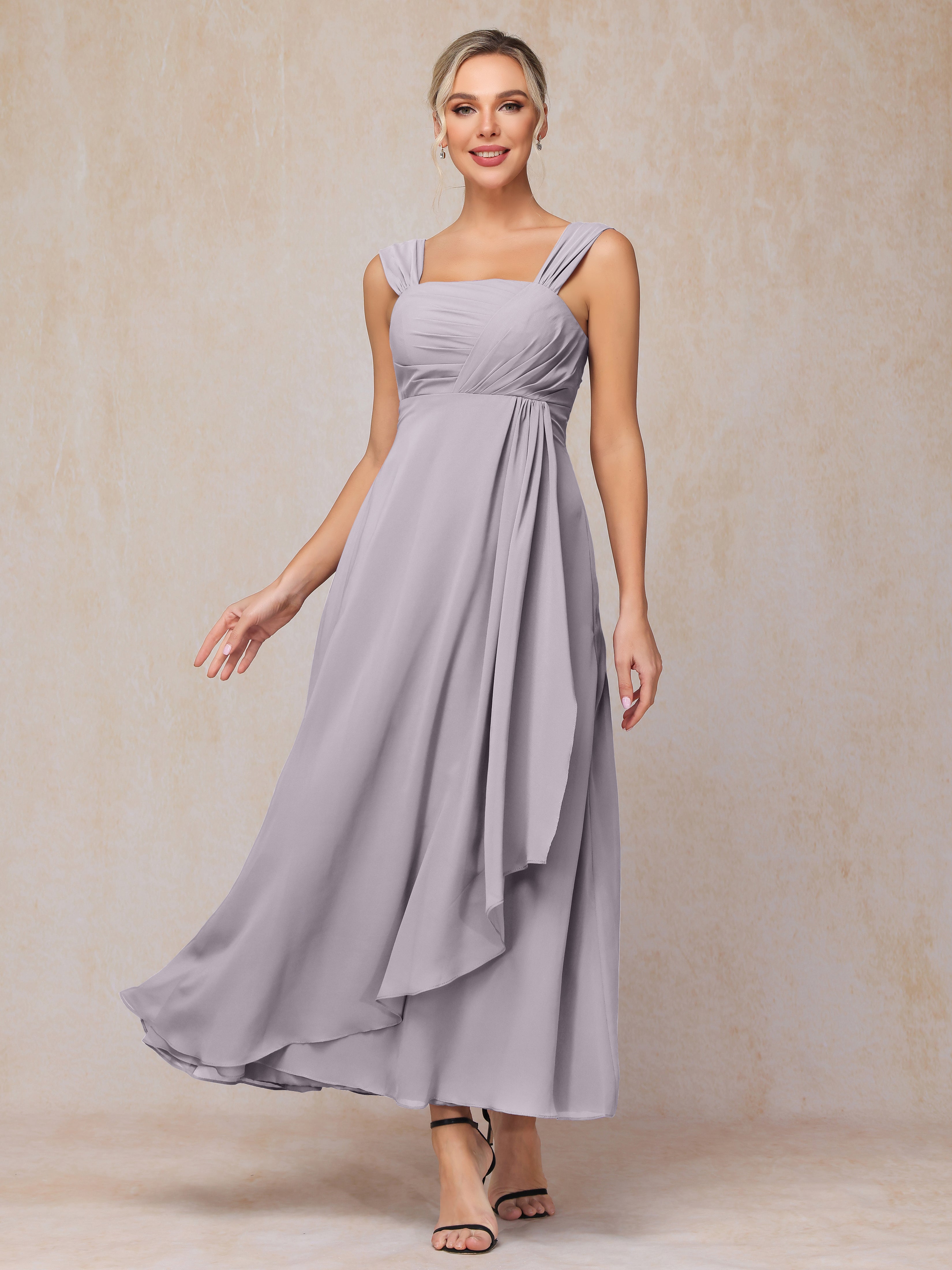 2 Pieces Ankle Length Chiffon Mother Of The  Groom Dress