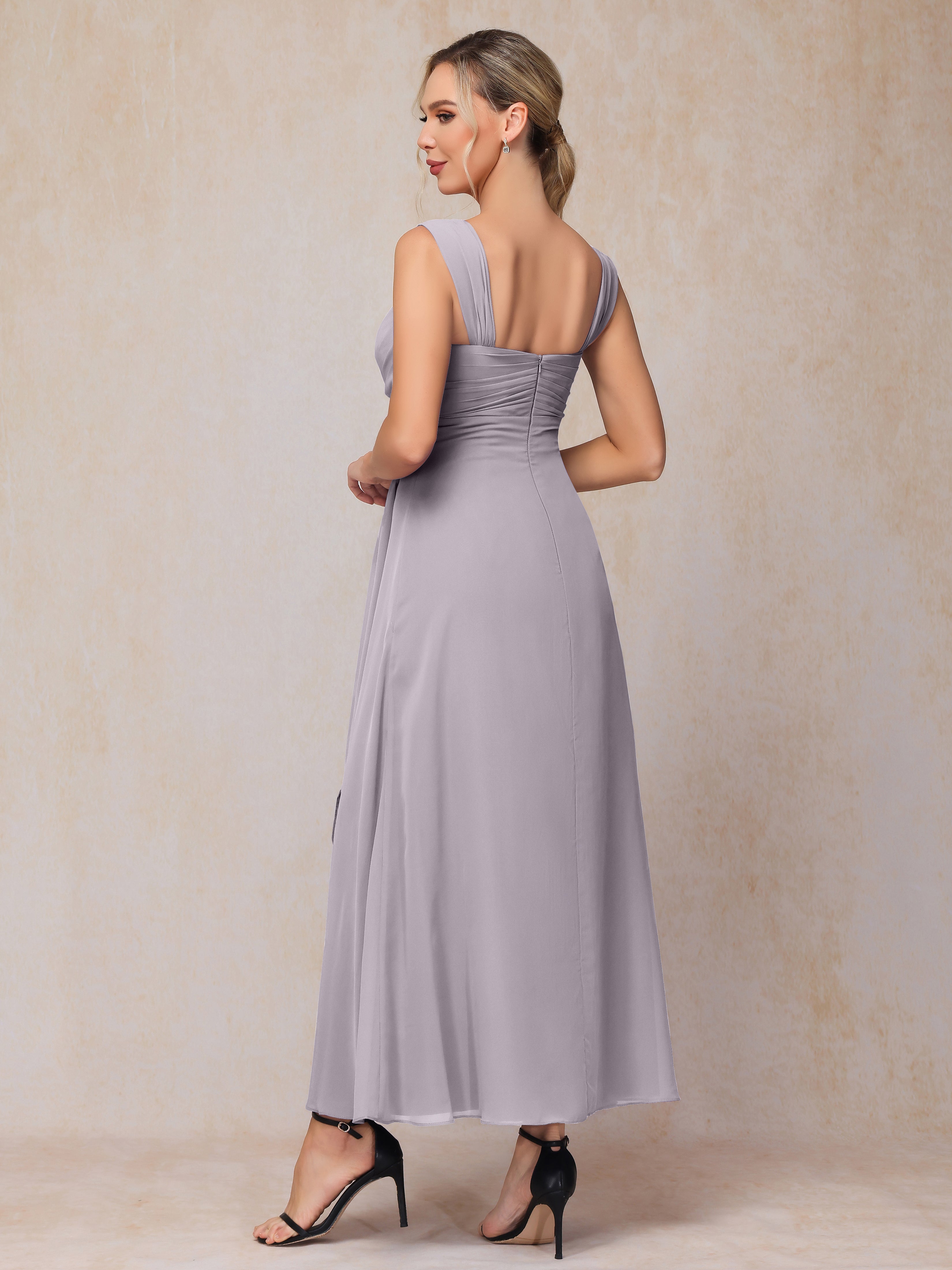 2 Pieces Ankle Length Chiffon Mother Of The  Groom Dress