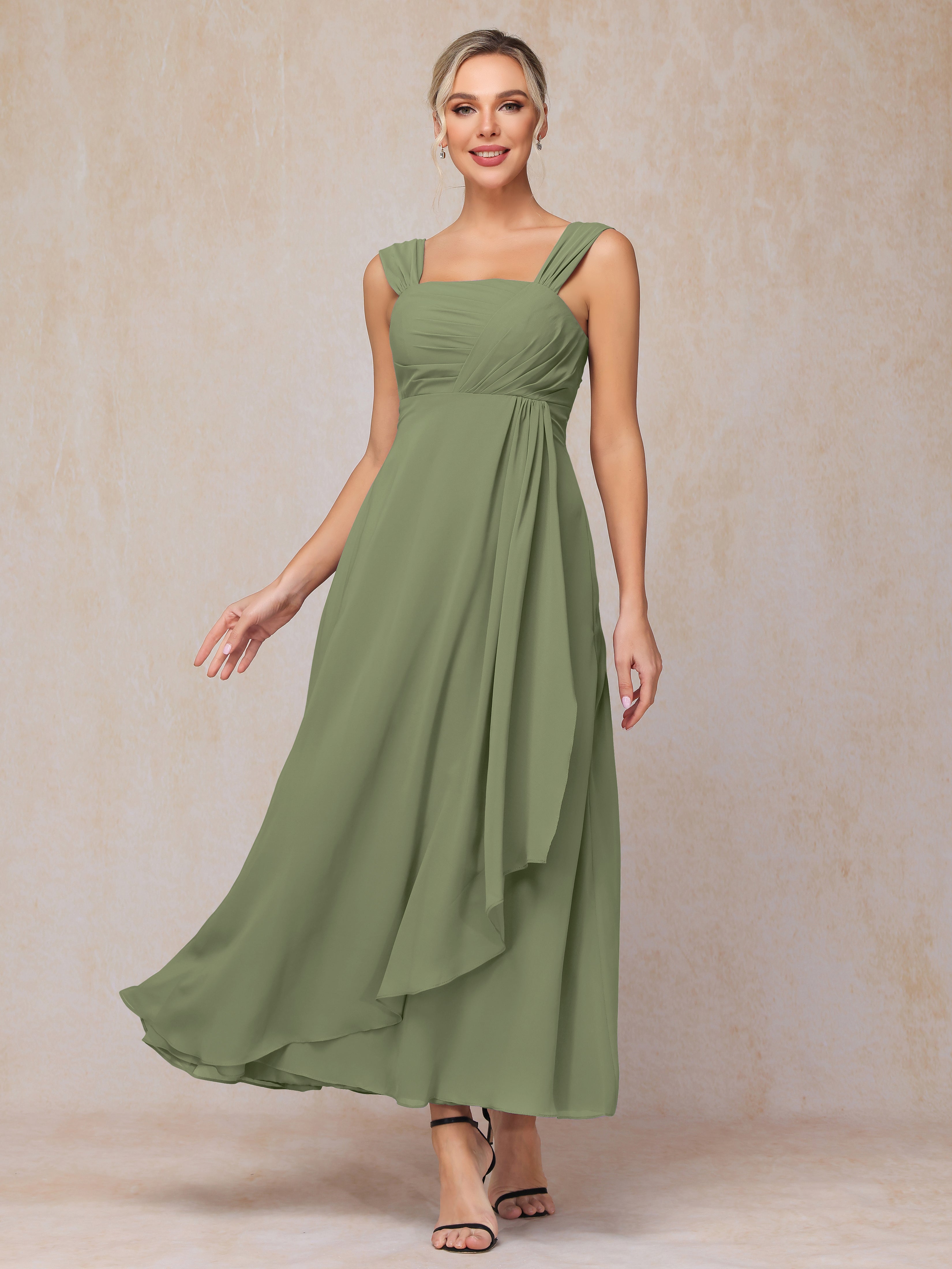 2 Pieces Ankle Length Chiffon Mother Of The  Groom Dress