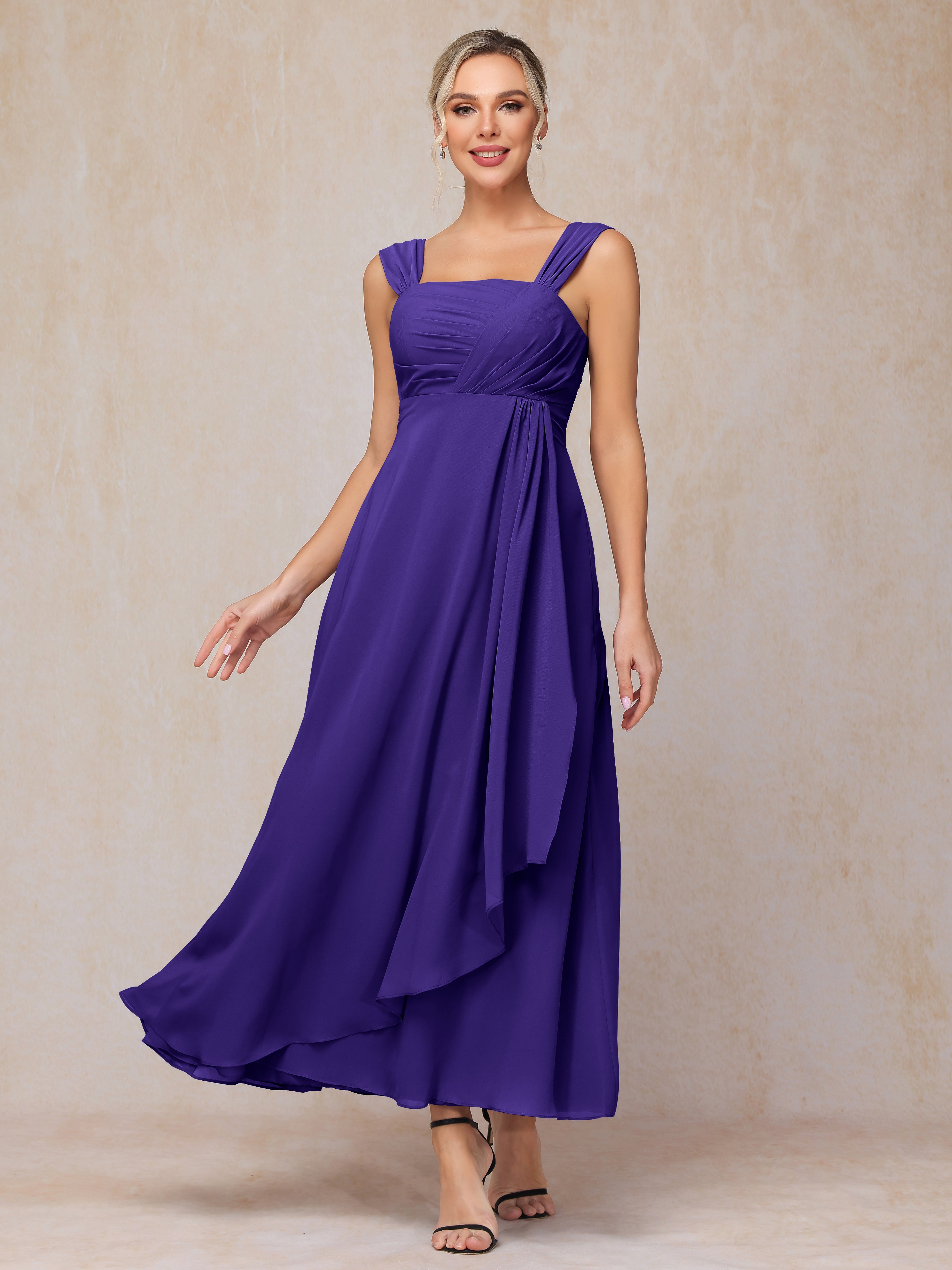 2 Pieces Ankle Length Chiffon Mother Of The  Groom Dress