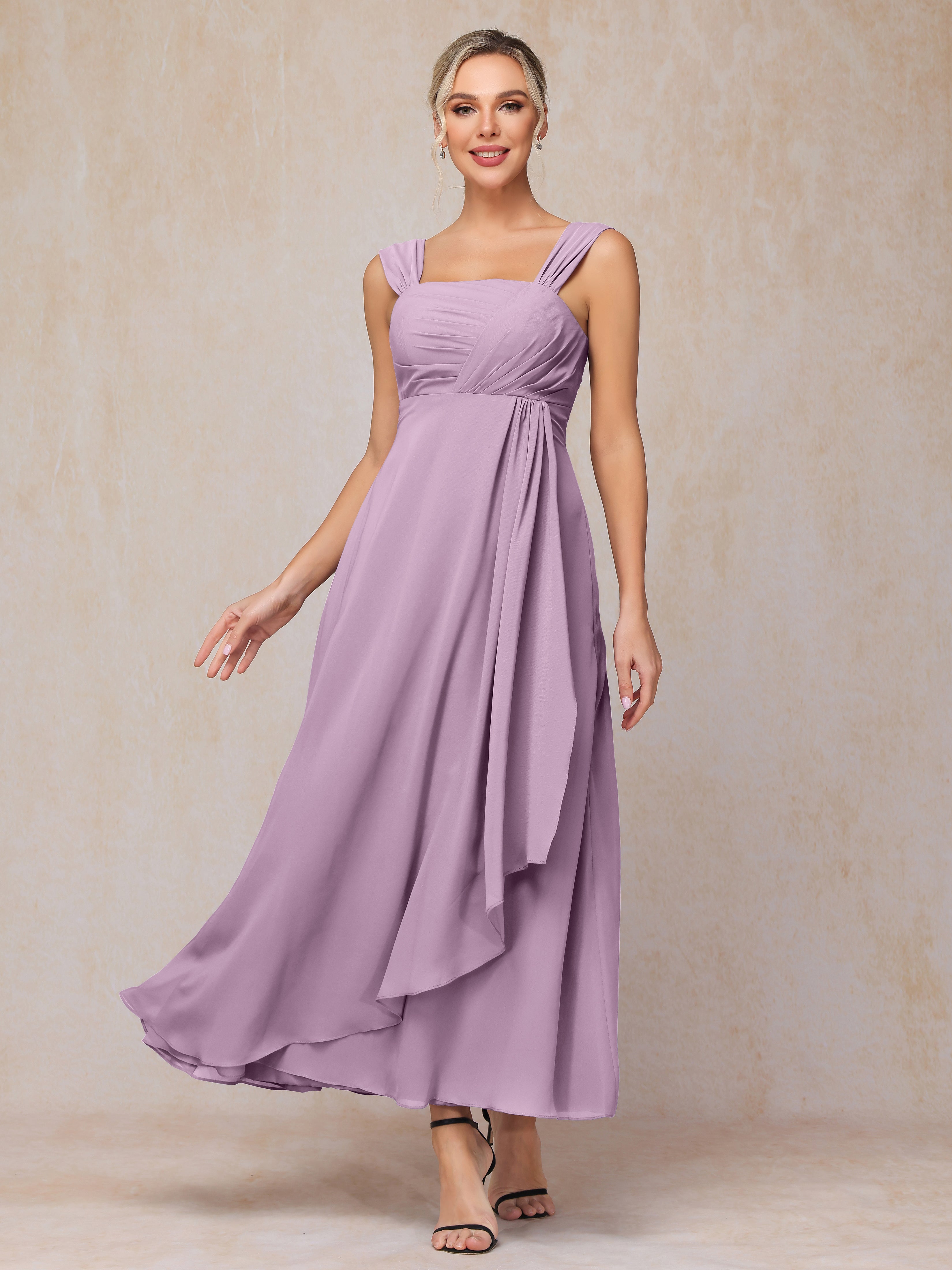 2 Pieces Ankle Length Chiffon Mother Of The  Groom Dress