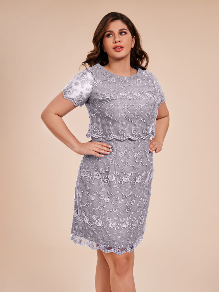 Sangria Plus Size Lace Overlay Stripe orders Dress Size 24W