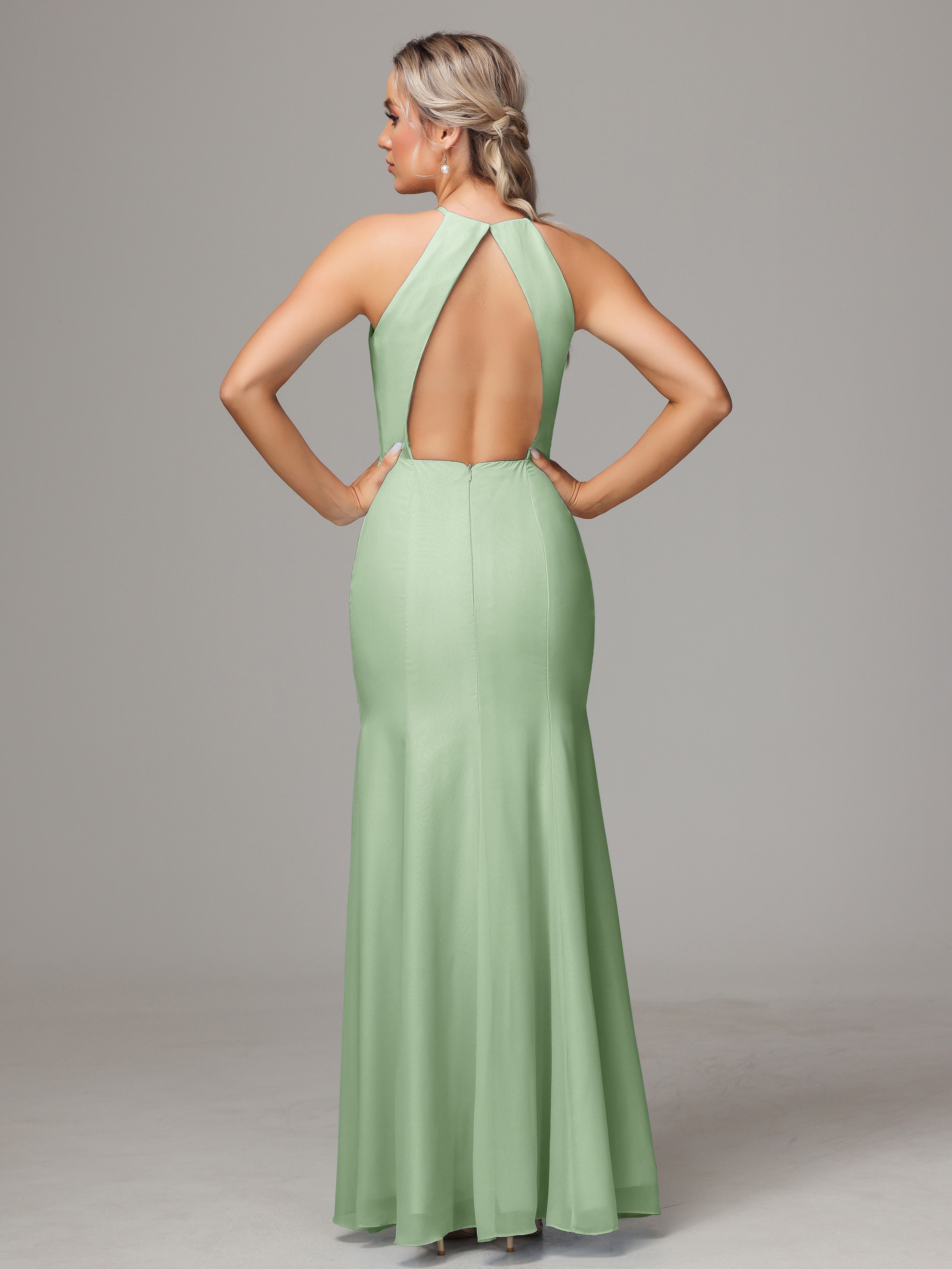 Backless bridesmaid dress hotsell