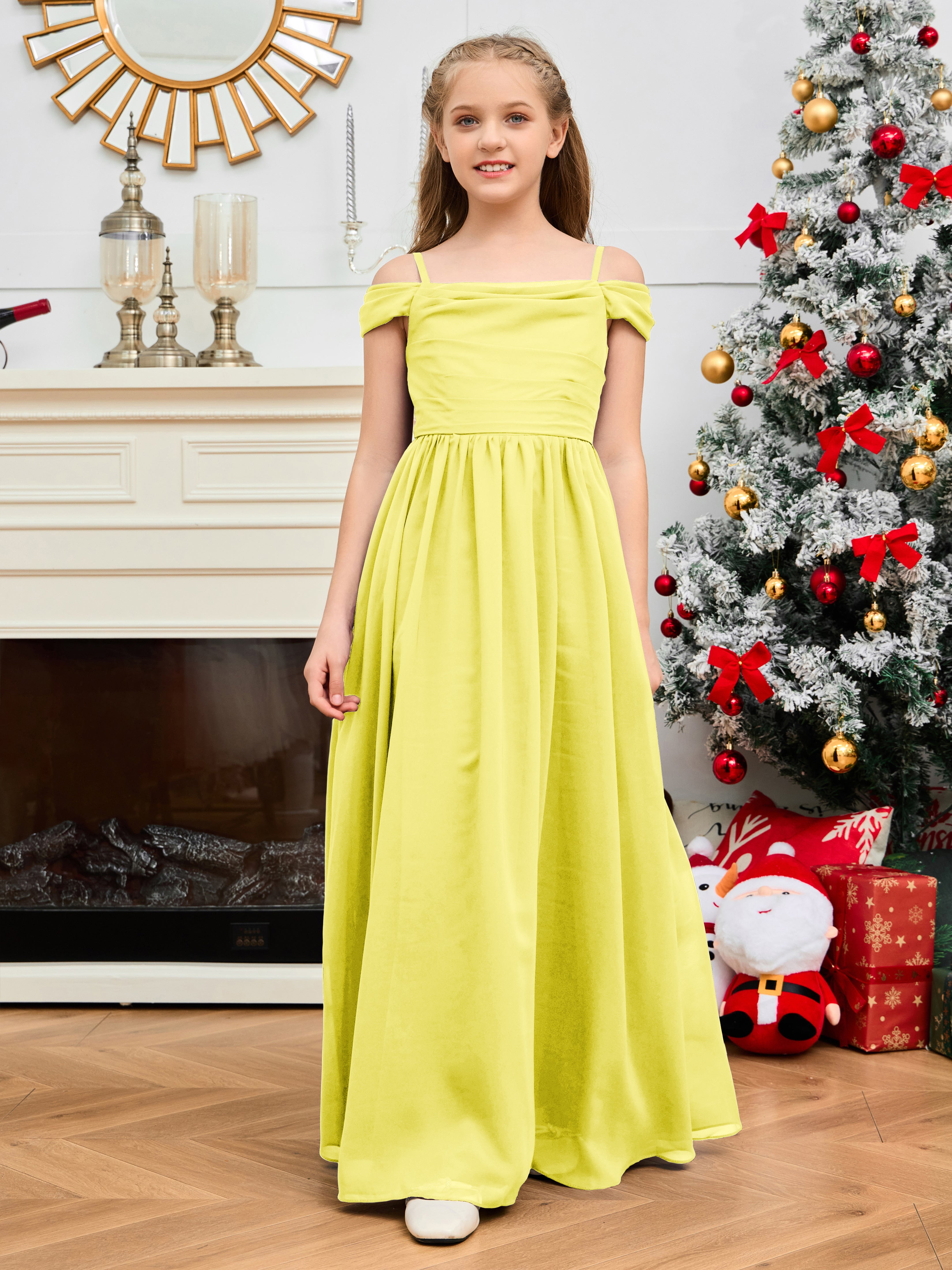 Girls lemon bridesmaid dresses best sale