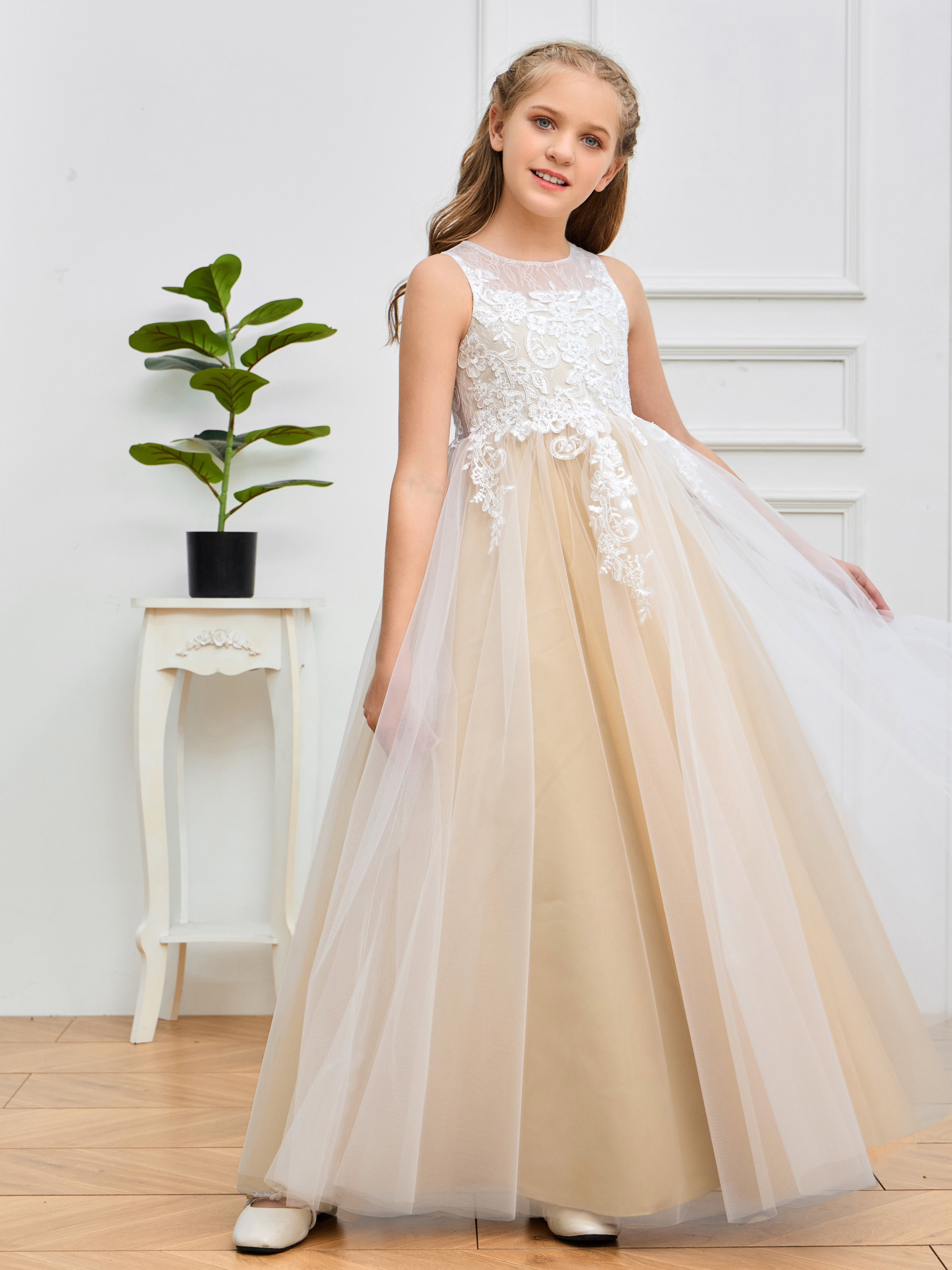 Cream selling Flower Girl Dress