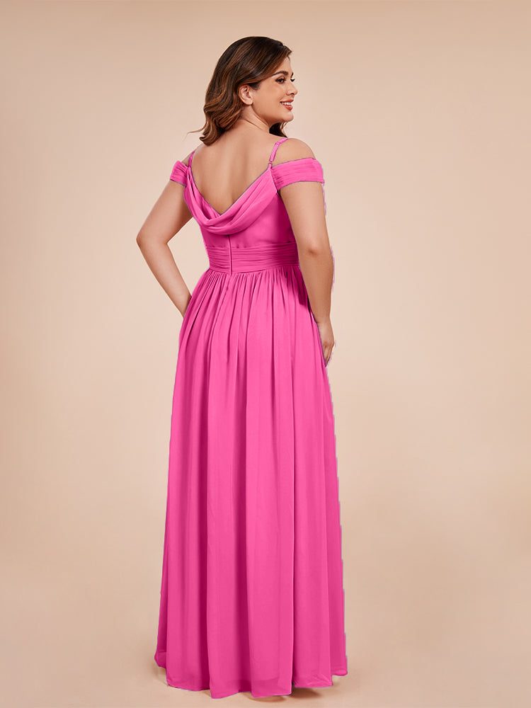 Mia A-line Off The Shoulder Plus Size Bridesmaid Dress