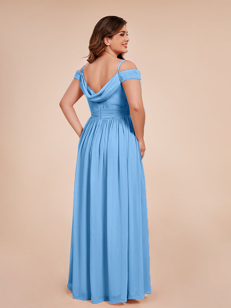 Mia A-line Off The Shoulder Plus Size Bridesmaid Dress