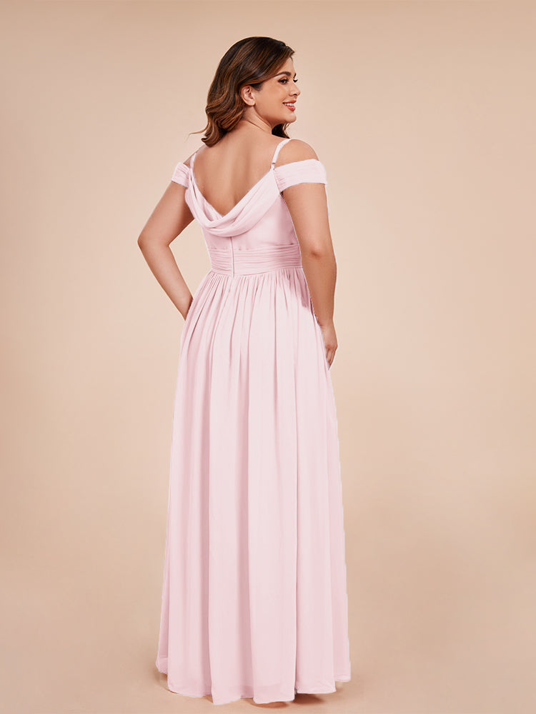 Mia A-line Off The Shoulder Plus Size Bridesmaid Dress