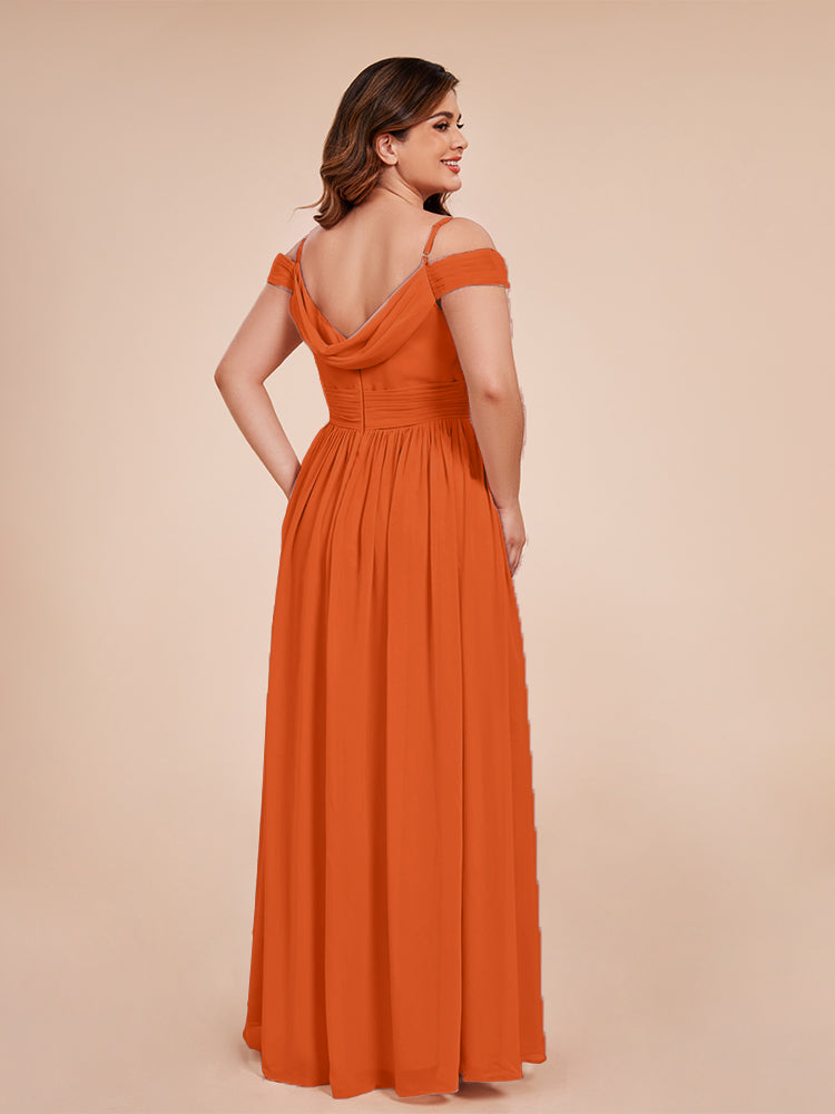 Mia A-line Off The Shoulder Plus Size Bridesmaid Dress