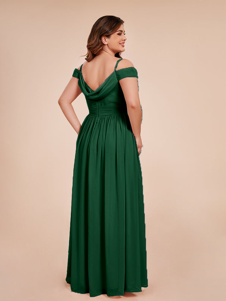 Mia A-line Off The Shoulder Plus Size Bridesmaid Dress