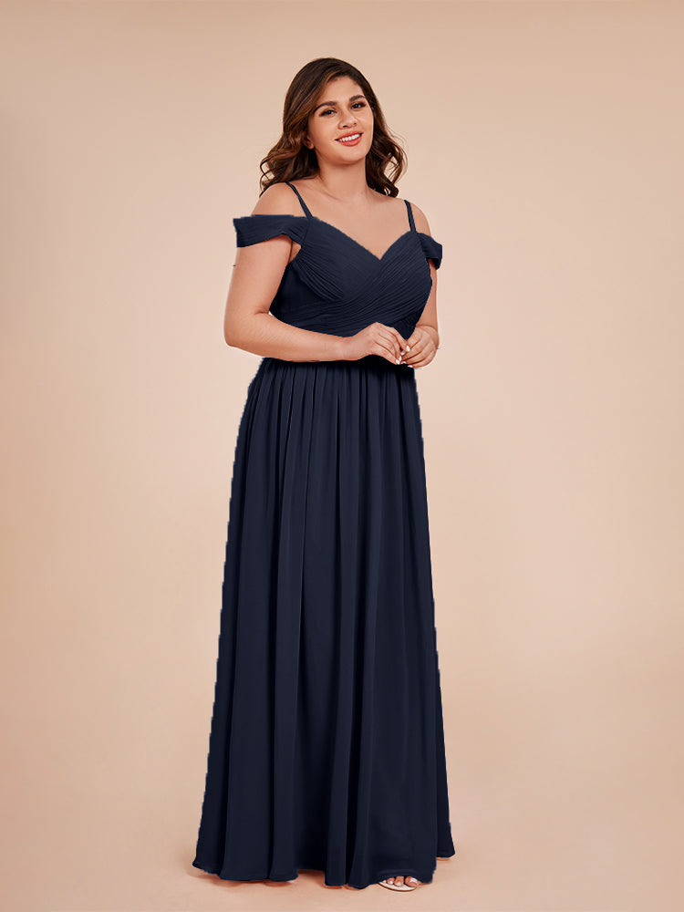 Off the shoulder plus size bridesmaid dress best sale