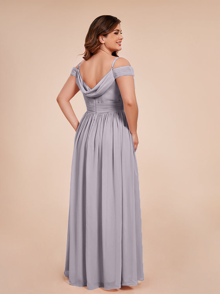 Mia A-line Off The Shoulder Plus Size Bridesmaid Dress