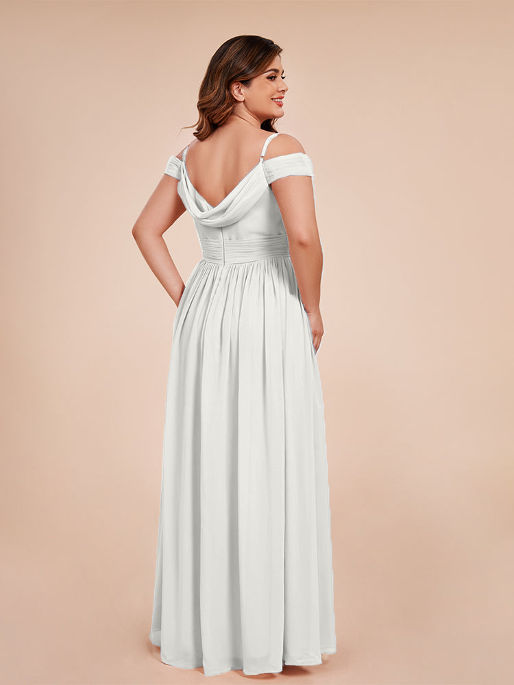 Mia A-line Off The Shoulder Plus Size Bridesmaid Dress