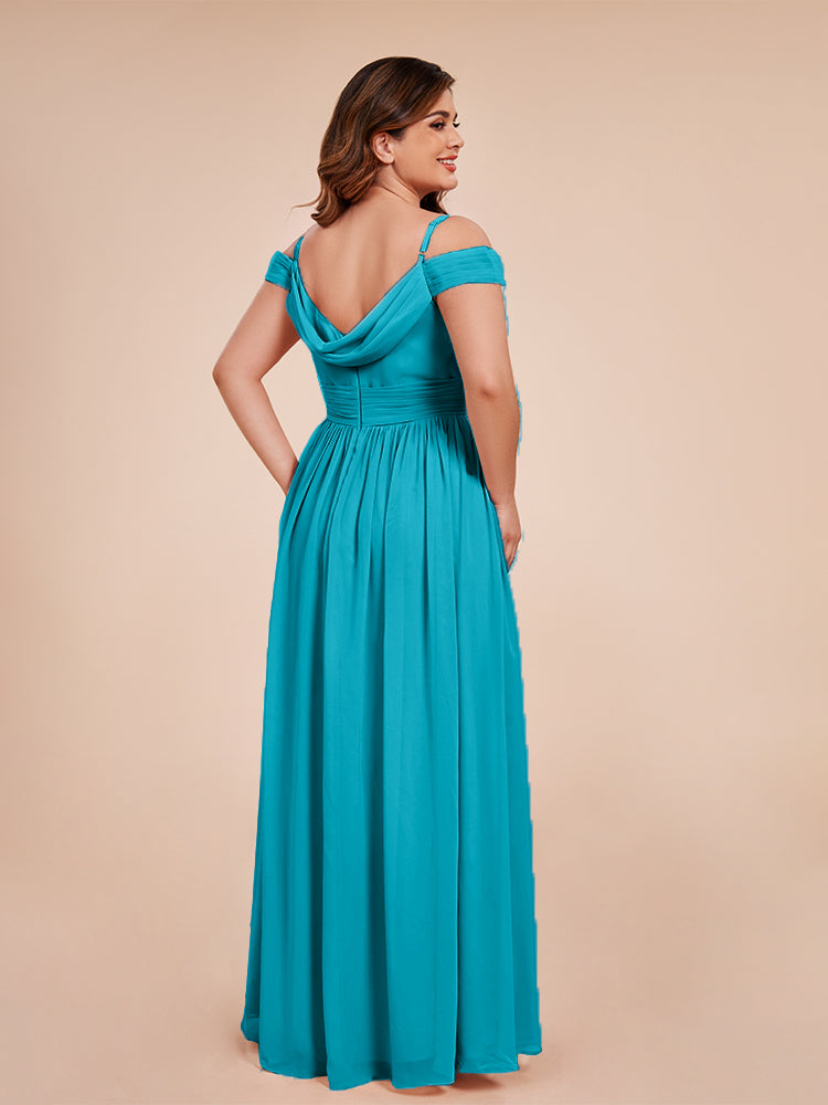 Mia A-line Off The Shoulder Plus Size Bridesmaid Dress