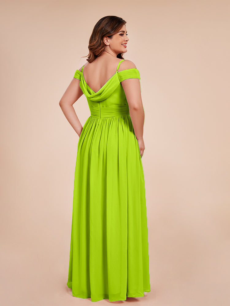 Mia A-line Off The Shoulder Plus Size Bridesmaid Dress