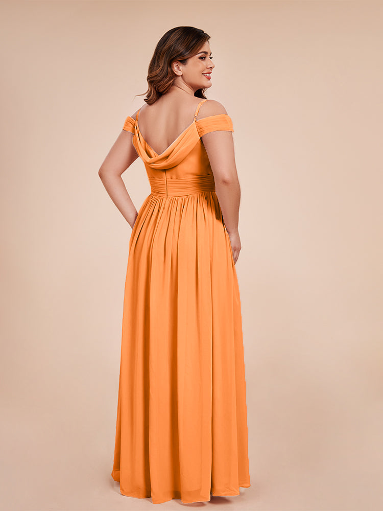 Mia A-line Off The Shoulder Plus Size Bridesmaid Dress