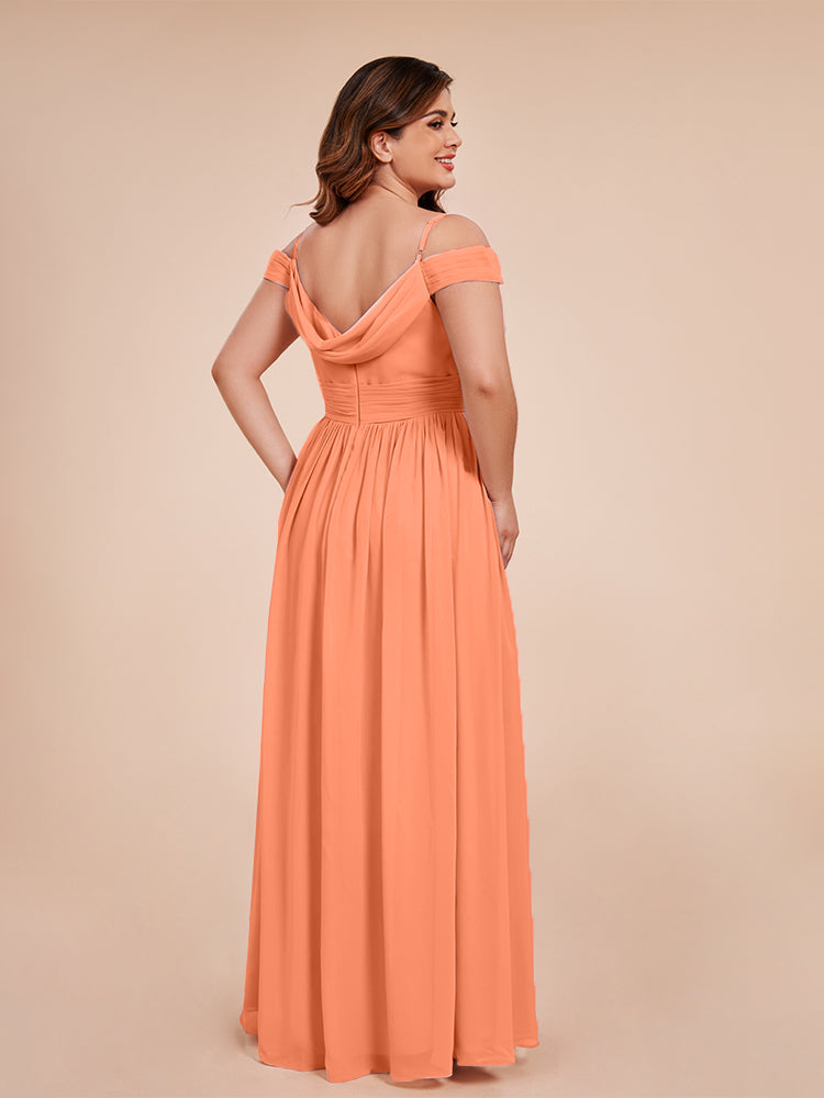 Mia A-line Off The Shoulder Plus Size Bridesmaid Dress