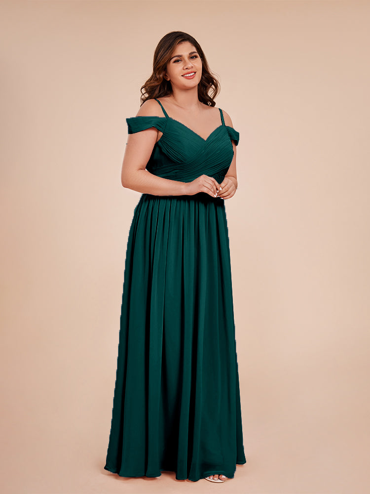 Mia A-line Off The Shoulder Plus Size Bridesmaid Dress