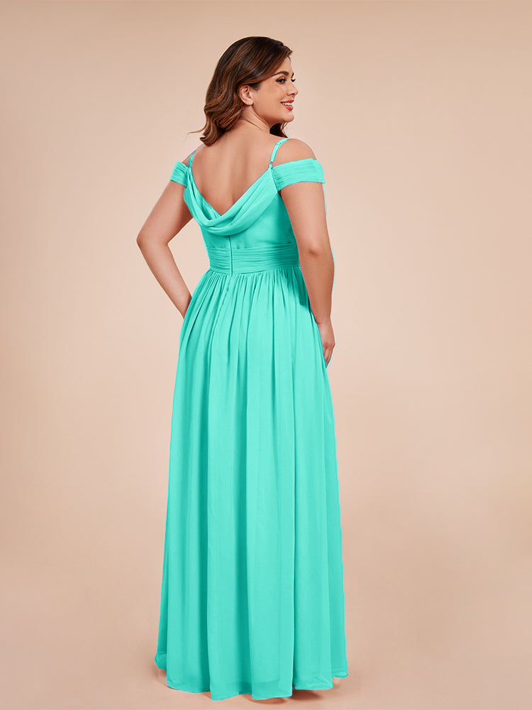 Mia A-line Off The Shoulder Plus Size Bridesmaid Dress