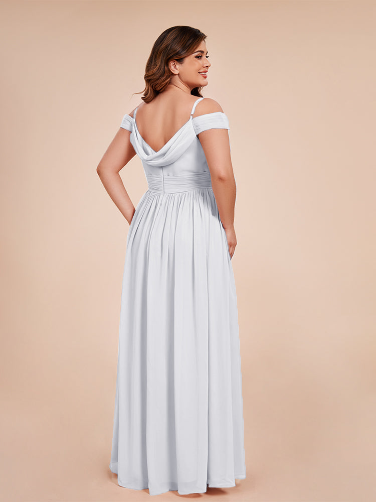 Mia A-line Off The Shoulder Plus Size Bridesmaid Dress