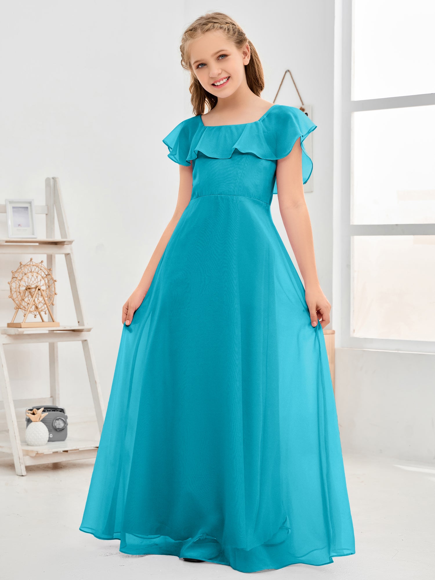 Turquoise Jr Bridesmaid Dresses