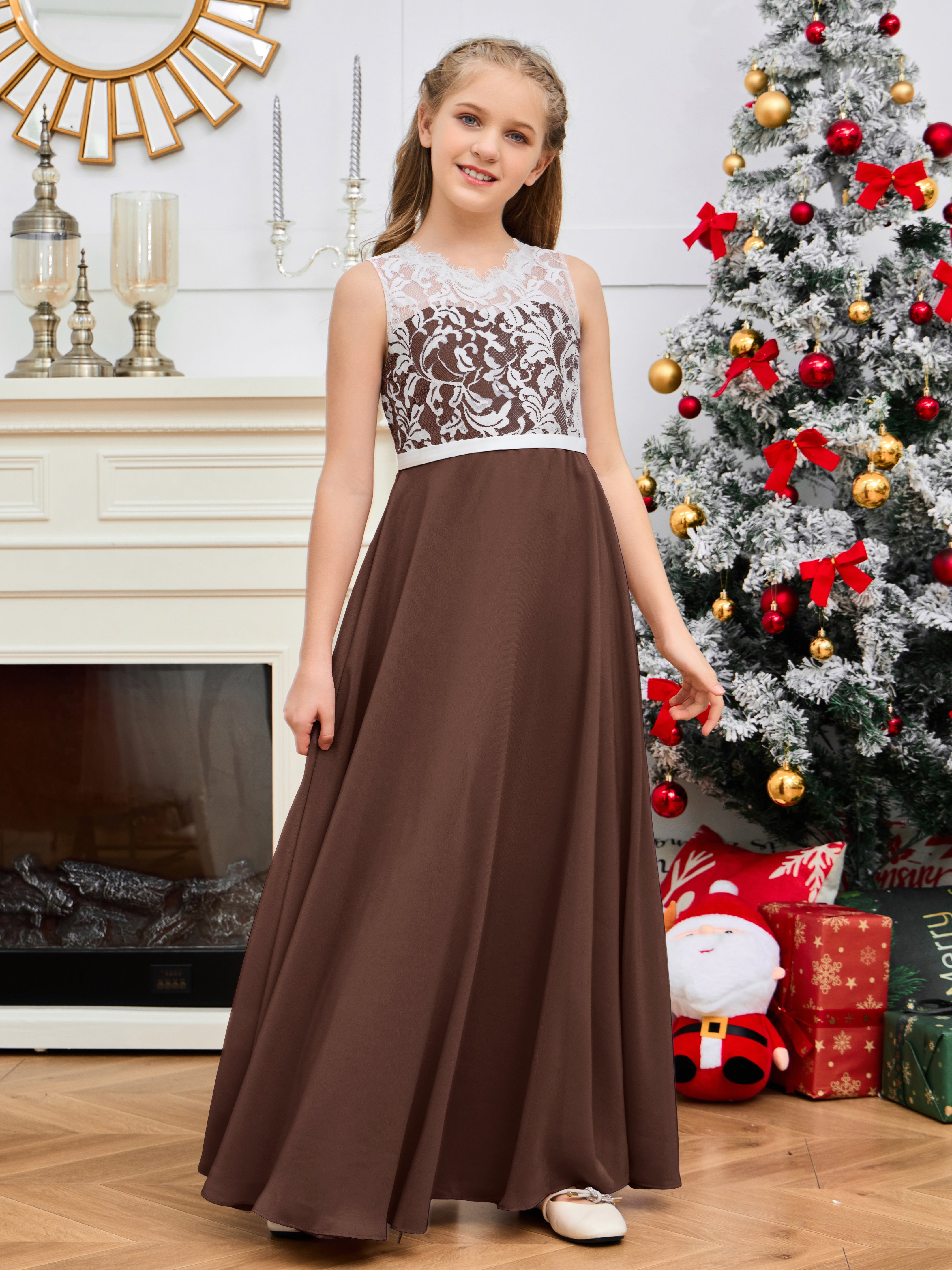 Junior bridesmaid dresses chiffon on sale