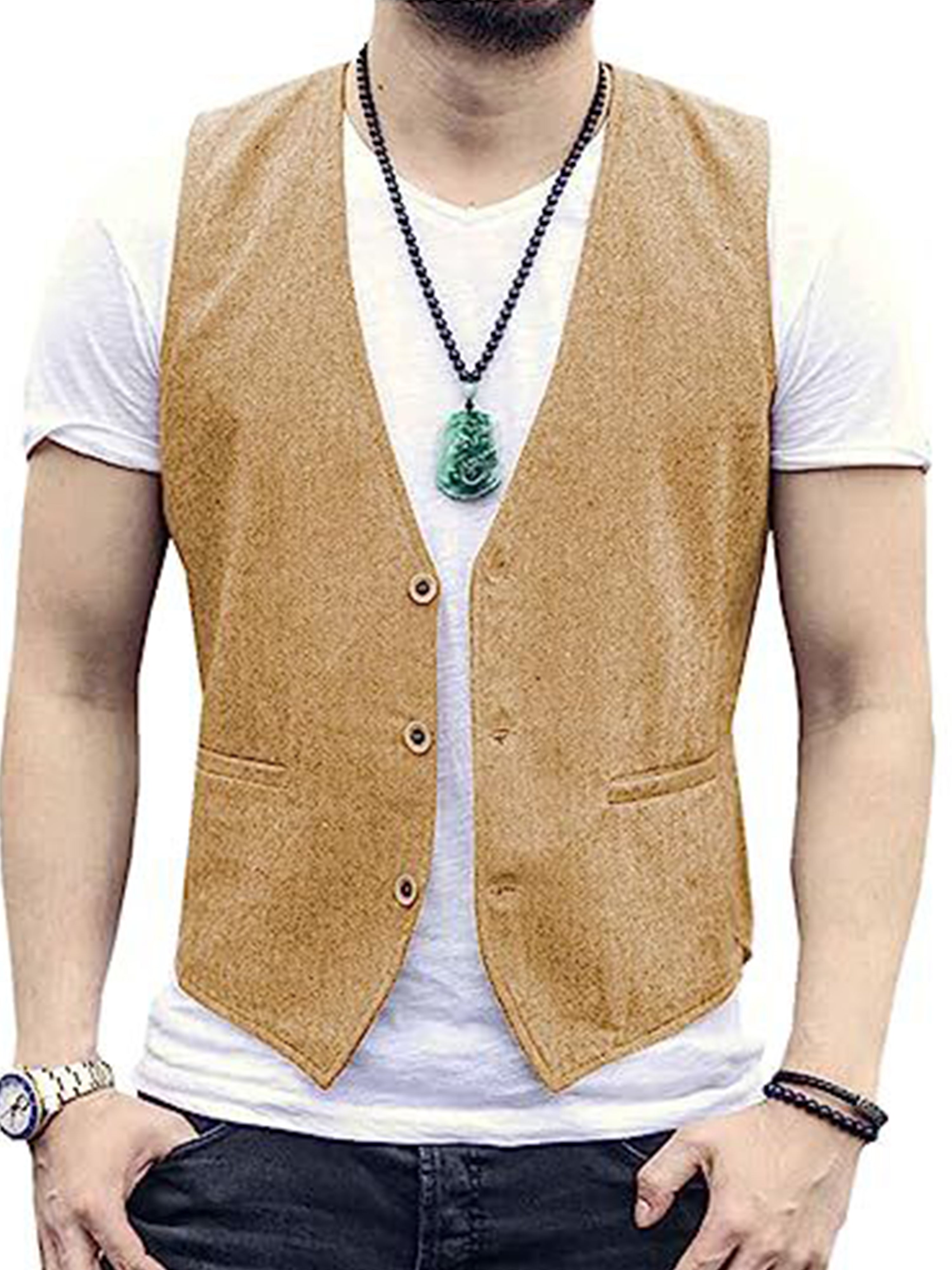 Lightweight Breathable Cool Casual Cotton Vest Slim vest