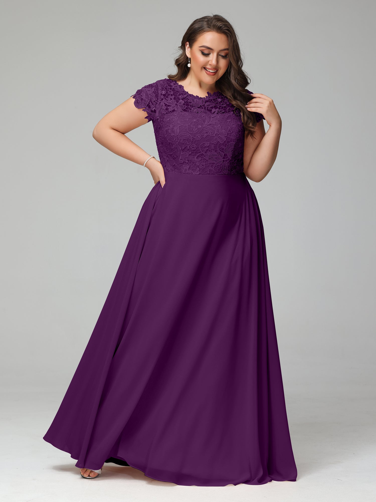 Plus Size Plum Bridesmaid Dresses