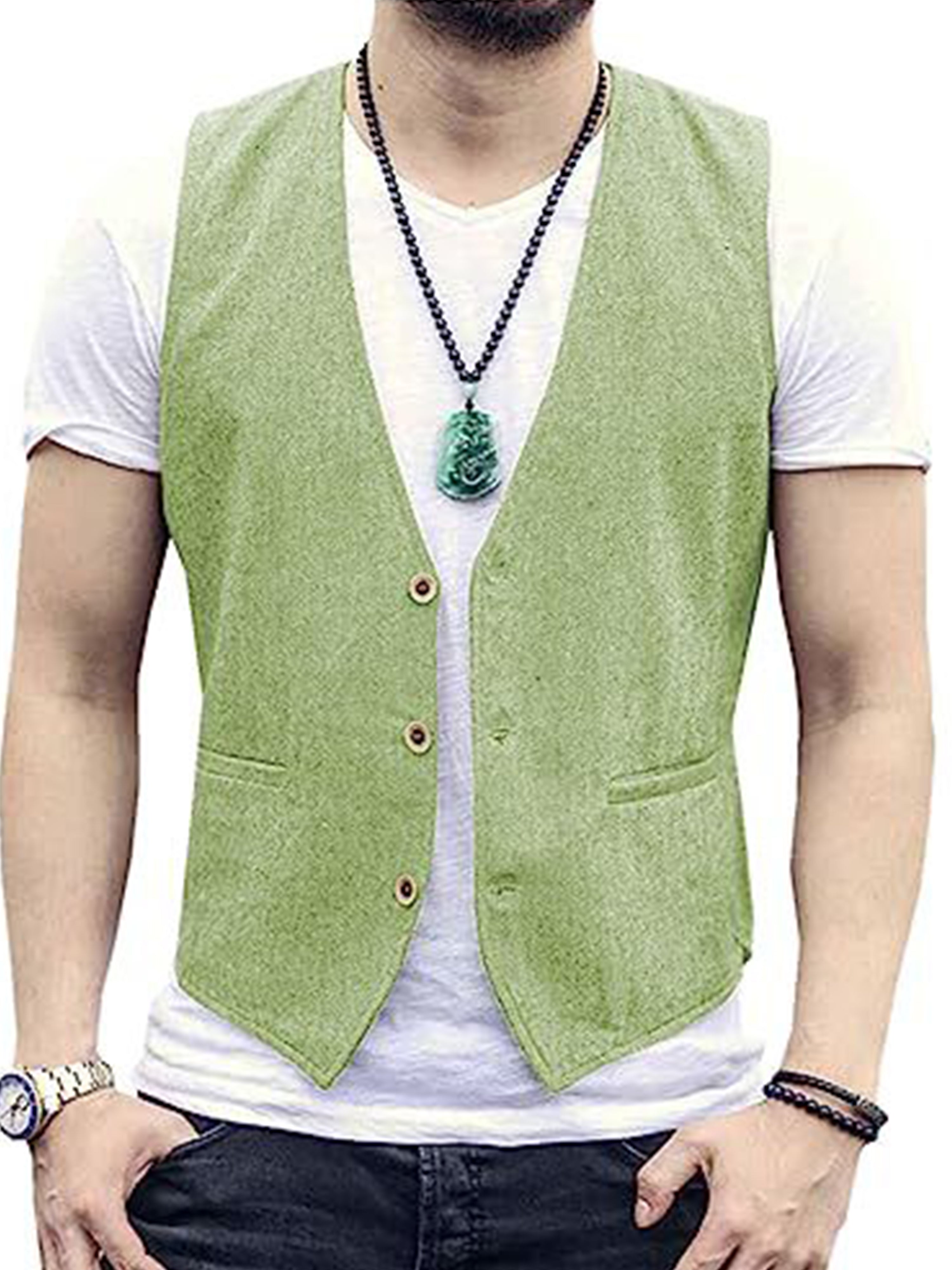 Lightweight Breathable Cool Casual Cotton Vest Slim vest