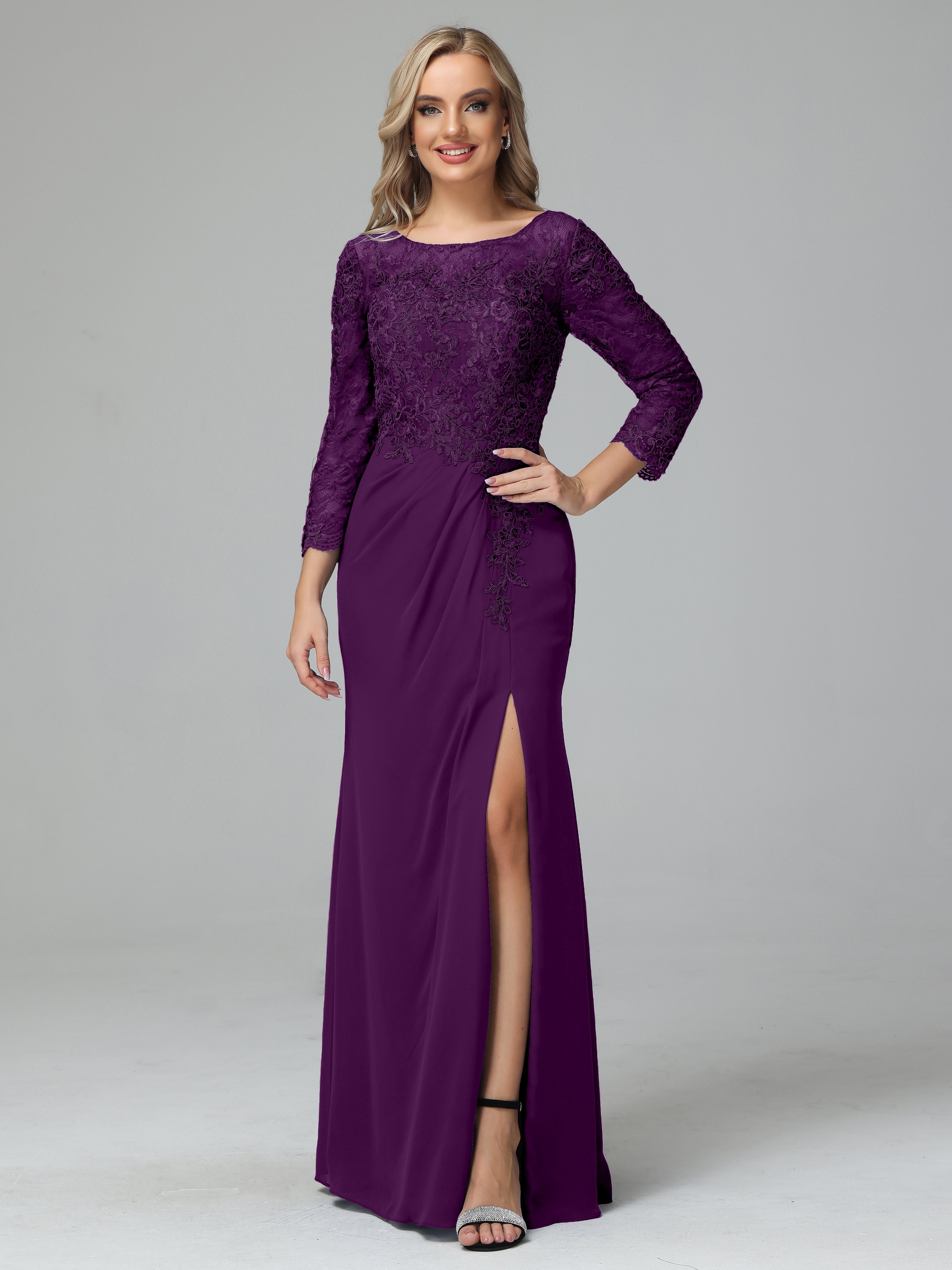 Grape mother of the bride dresses best sale